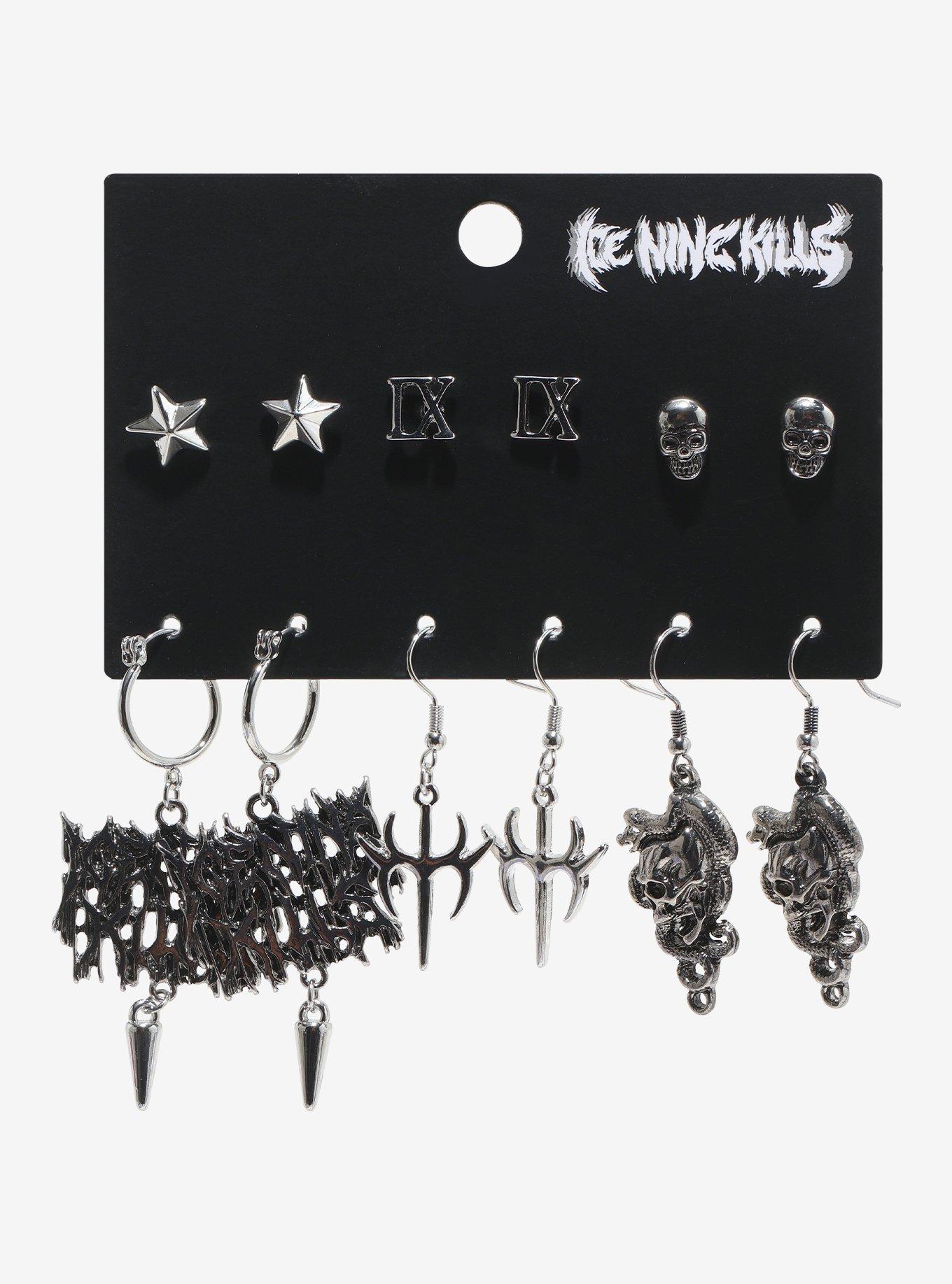 Ice Nine Kills Logo Earring Set, , hi-res