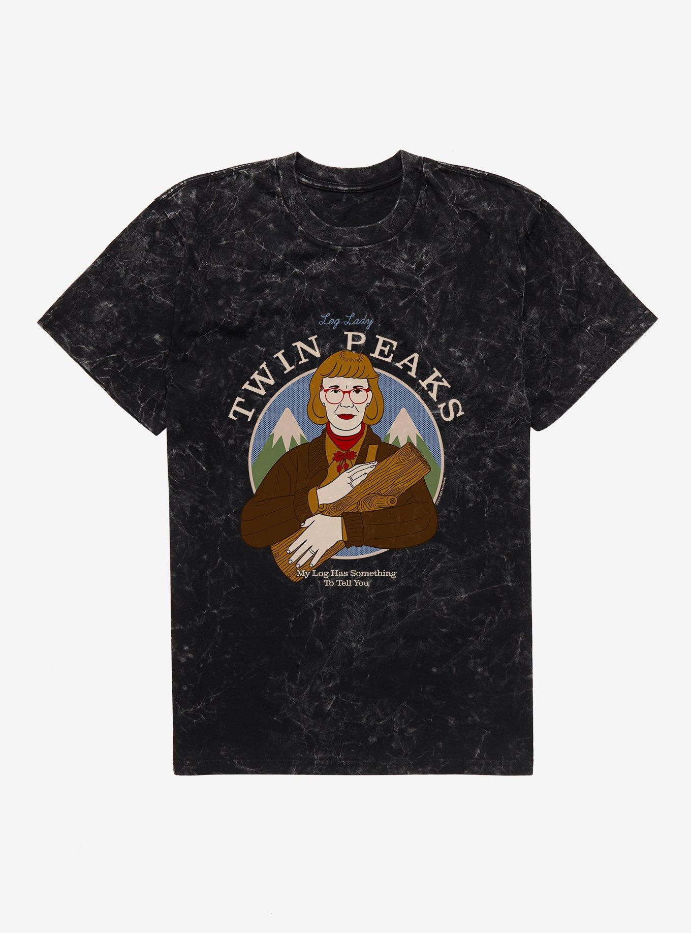 Twin Peaks Log Lady Mineral Wash T-Shirt, , hi-res