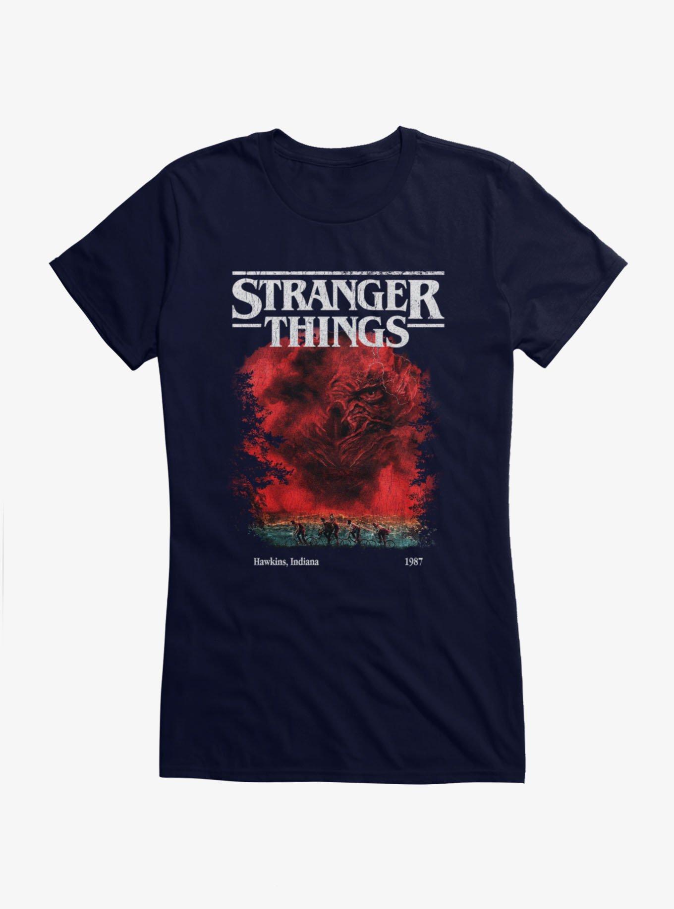 Stranger Things Vecna Hawkins Poster Girls T-Shirt, , hi-res