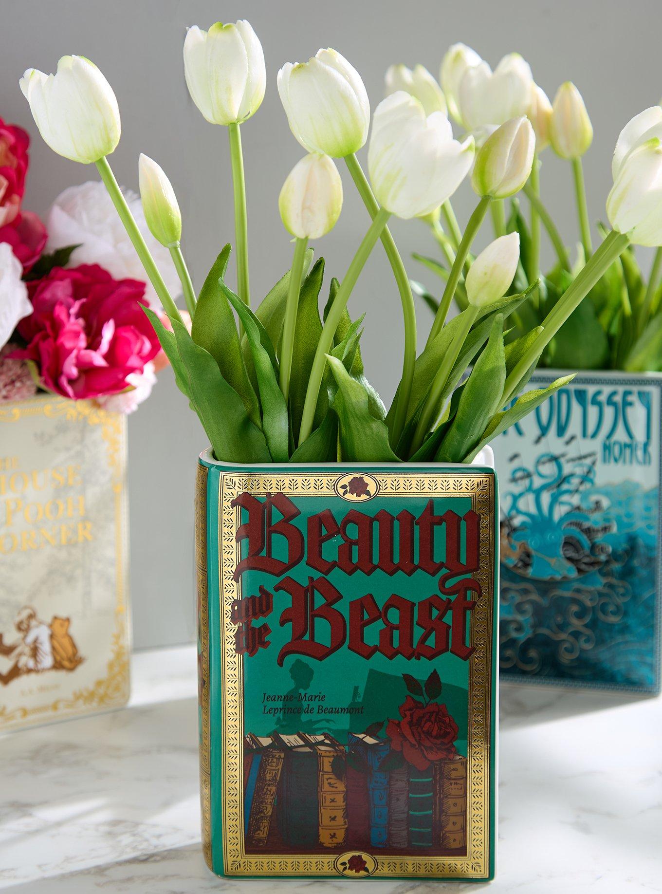Beauty and the Beast Book Figural Vase, , hi-res