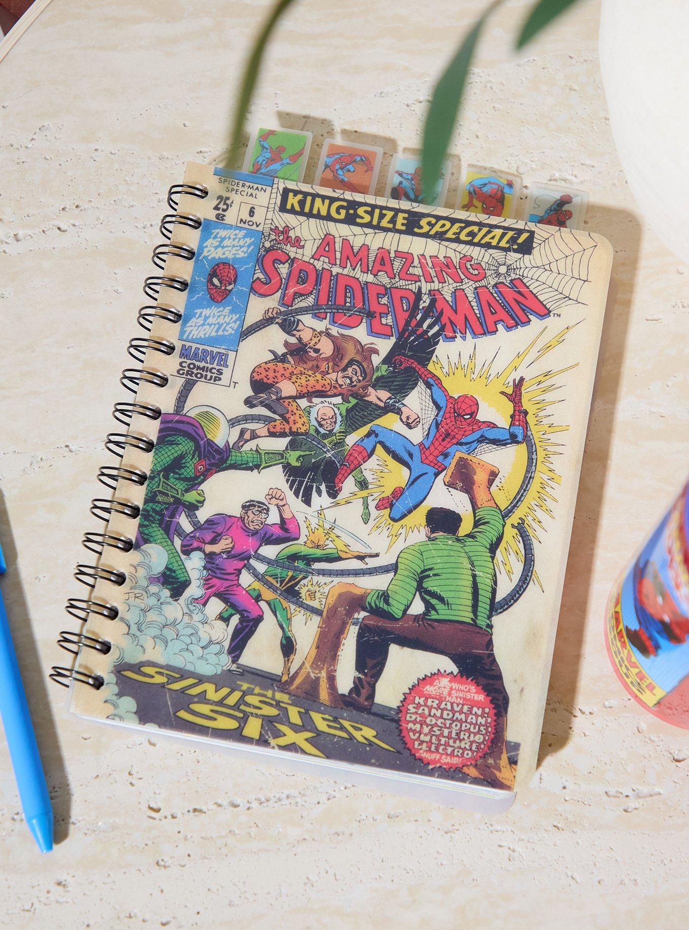 Marvel Spider-Man Comic Book Cover Figural Tab Journal - BoxLunch Exclusive, , hi-res