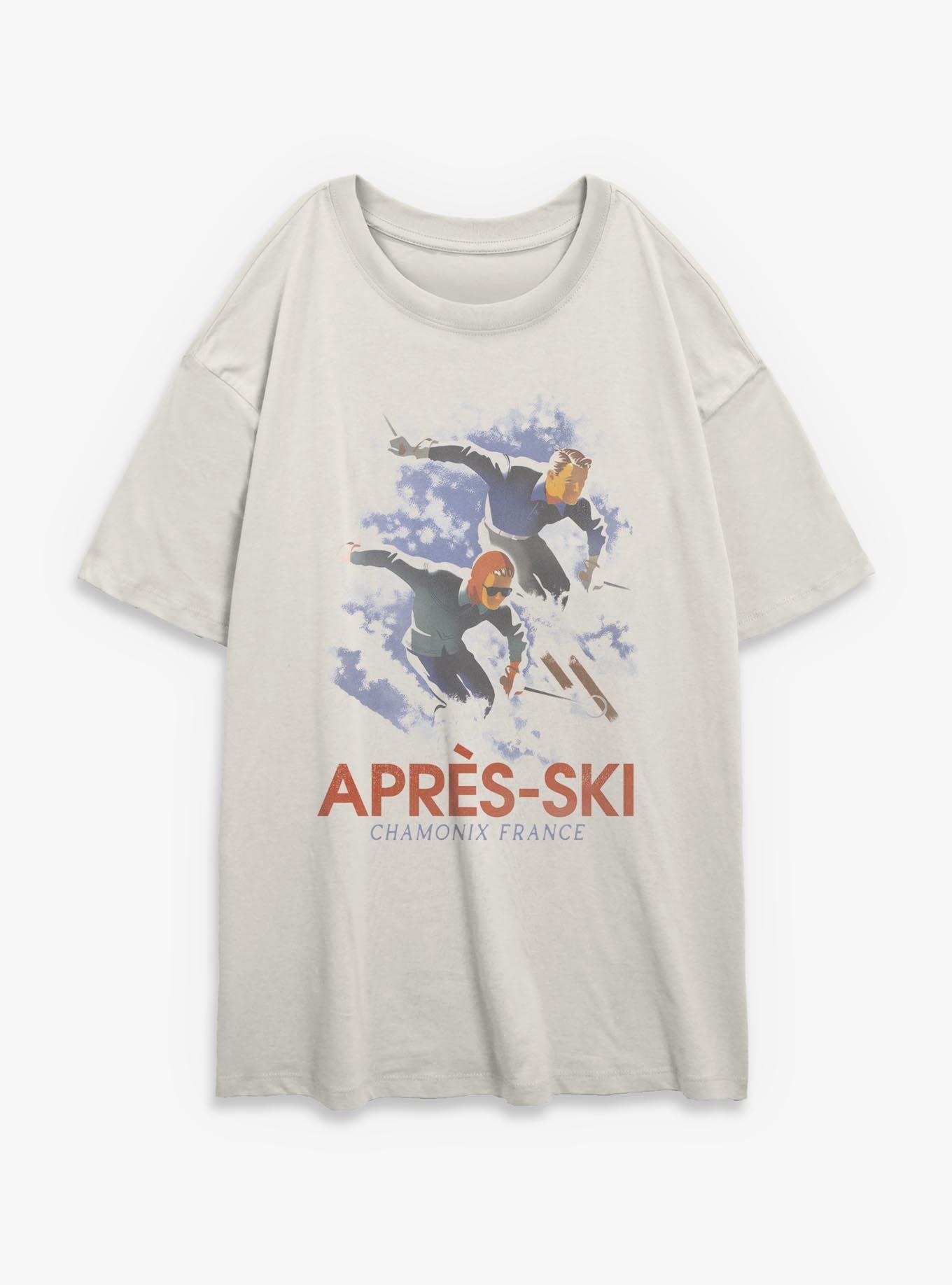 Vintage Apr?s Ski France Girls Oversized T-Shirt, , hi-res