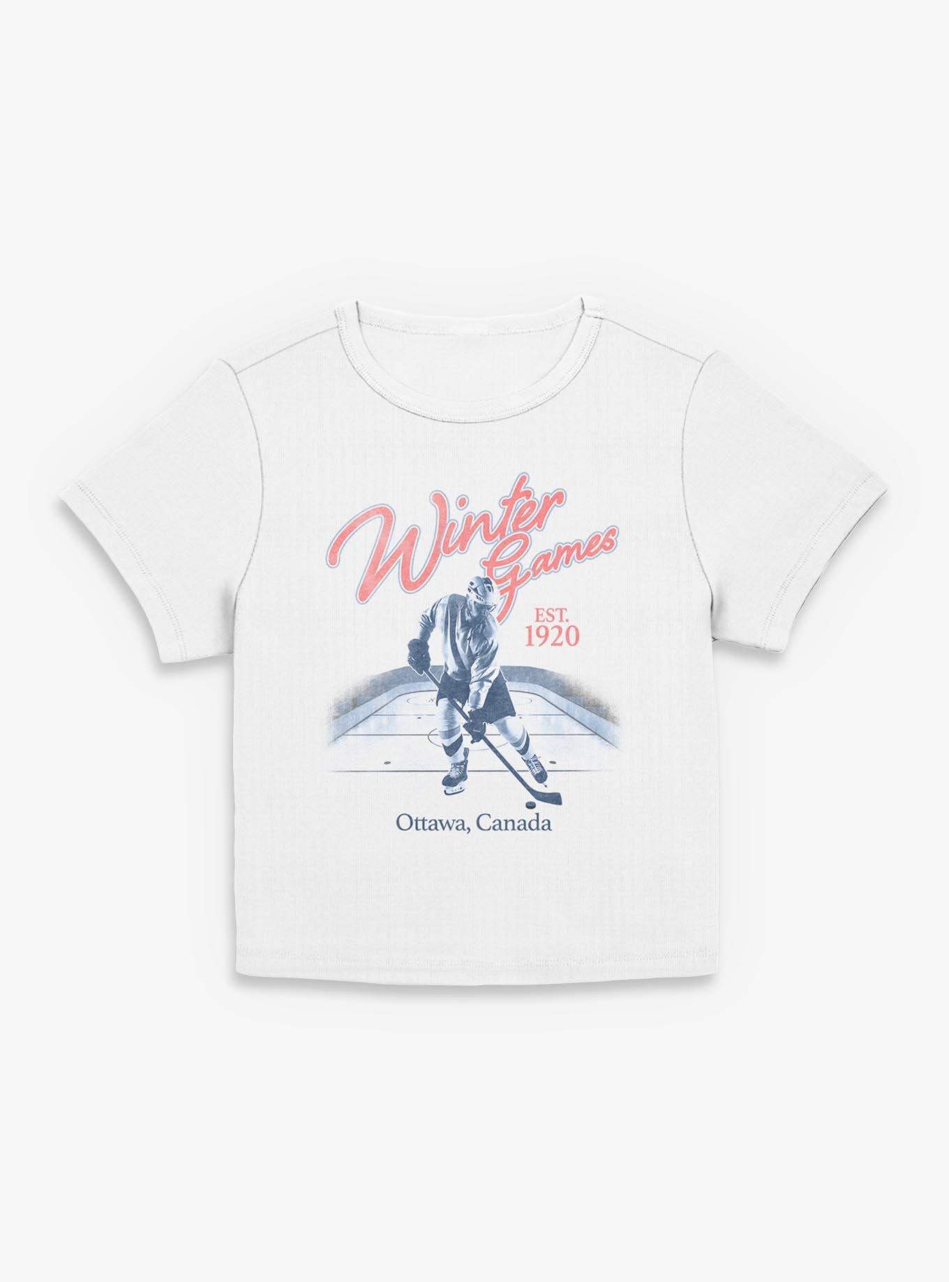 Winter Games Hockey Canada Girls Baby T-Shirt, EGRET, hi-res