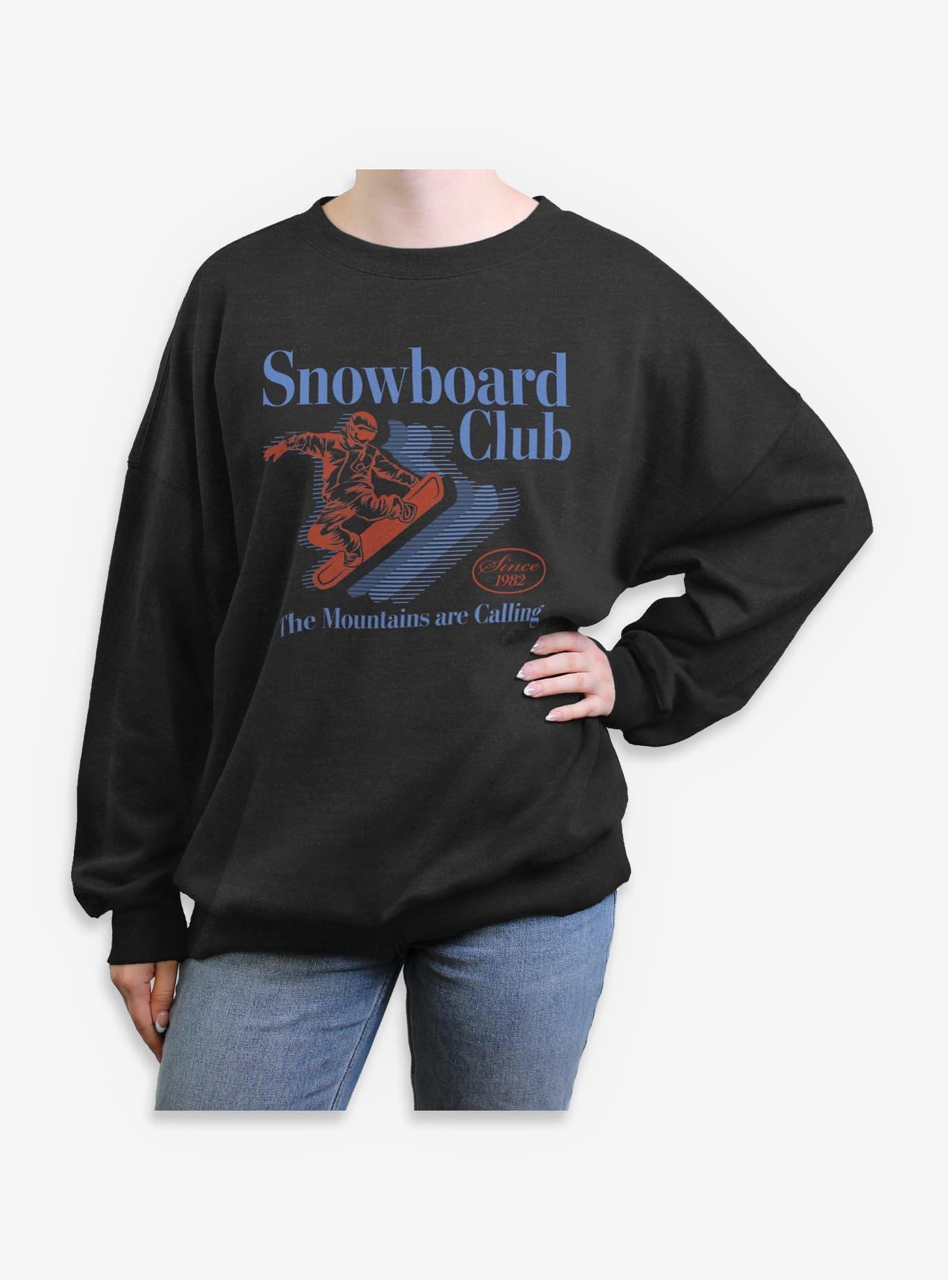 Snowboard Club Girls Oversized Sweatshirt, , hi-res
