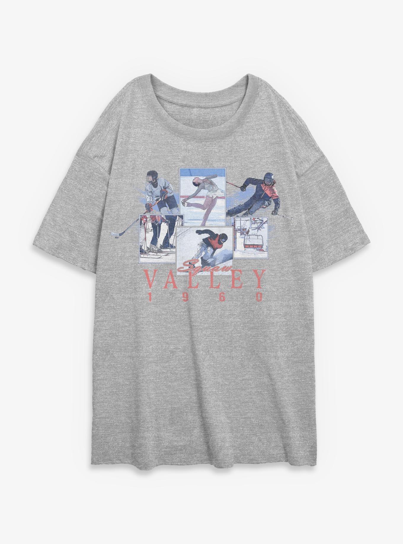 Squaw Valley 1960 Winter Games Girls Oversized T-Shirt, , hi-res