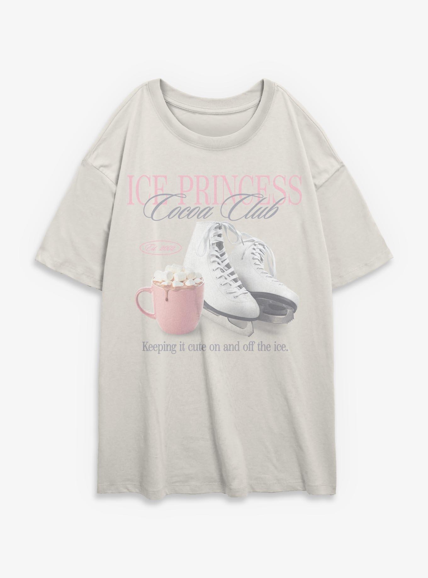 Ice Princess Cocoa Club Girls Oversized T-Shirt