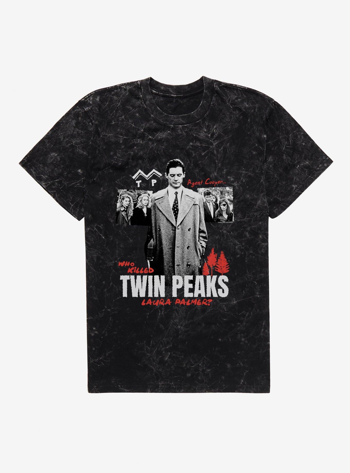 Twin Peaks Agent Cooper Mineral Wash T-Shirt, , hi-res