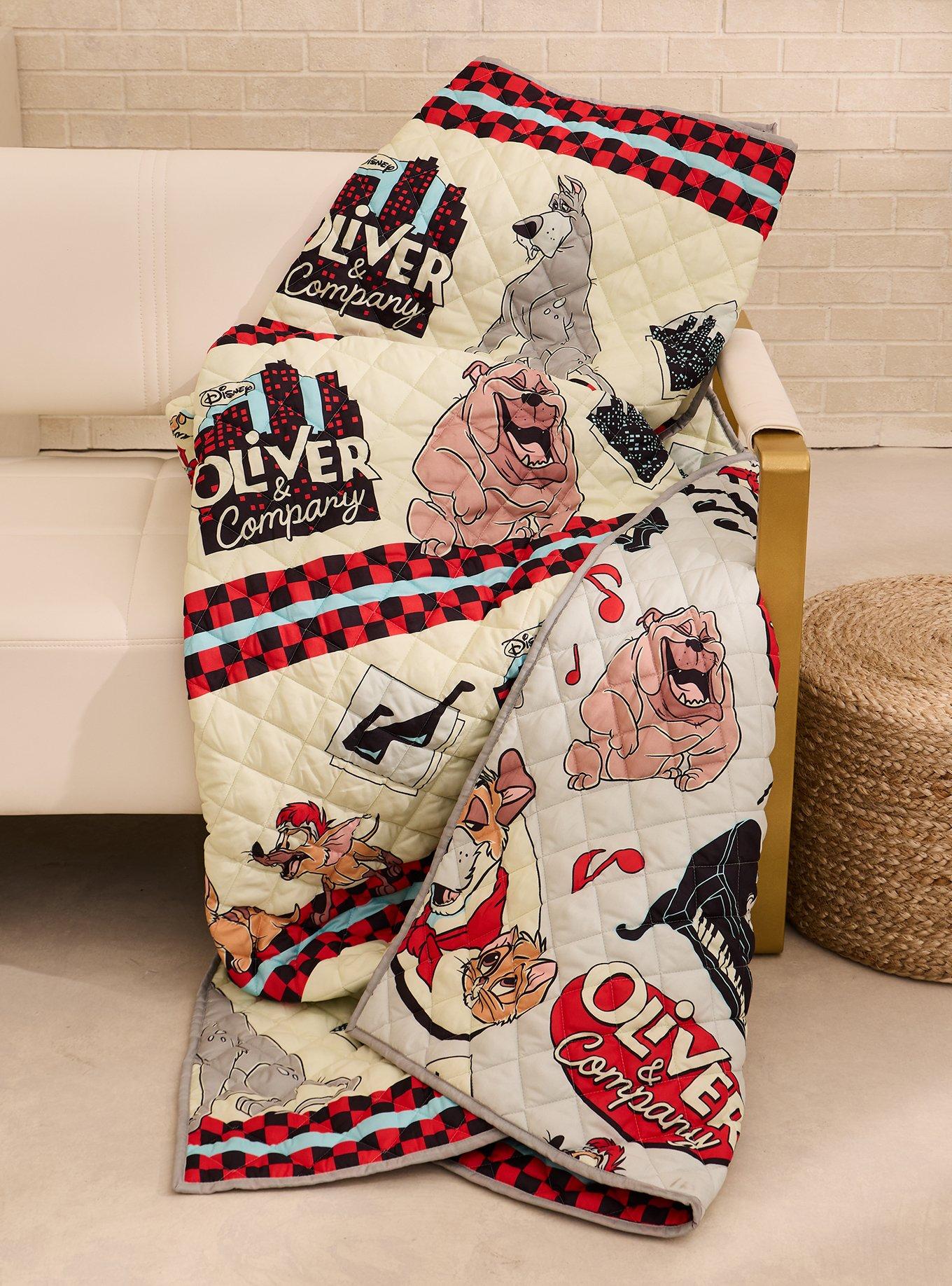 Disney Oliver and Company Retro Quilted Blanket &mdash; BoxLunch Exclusive, , hi-res