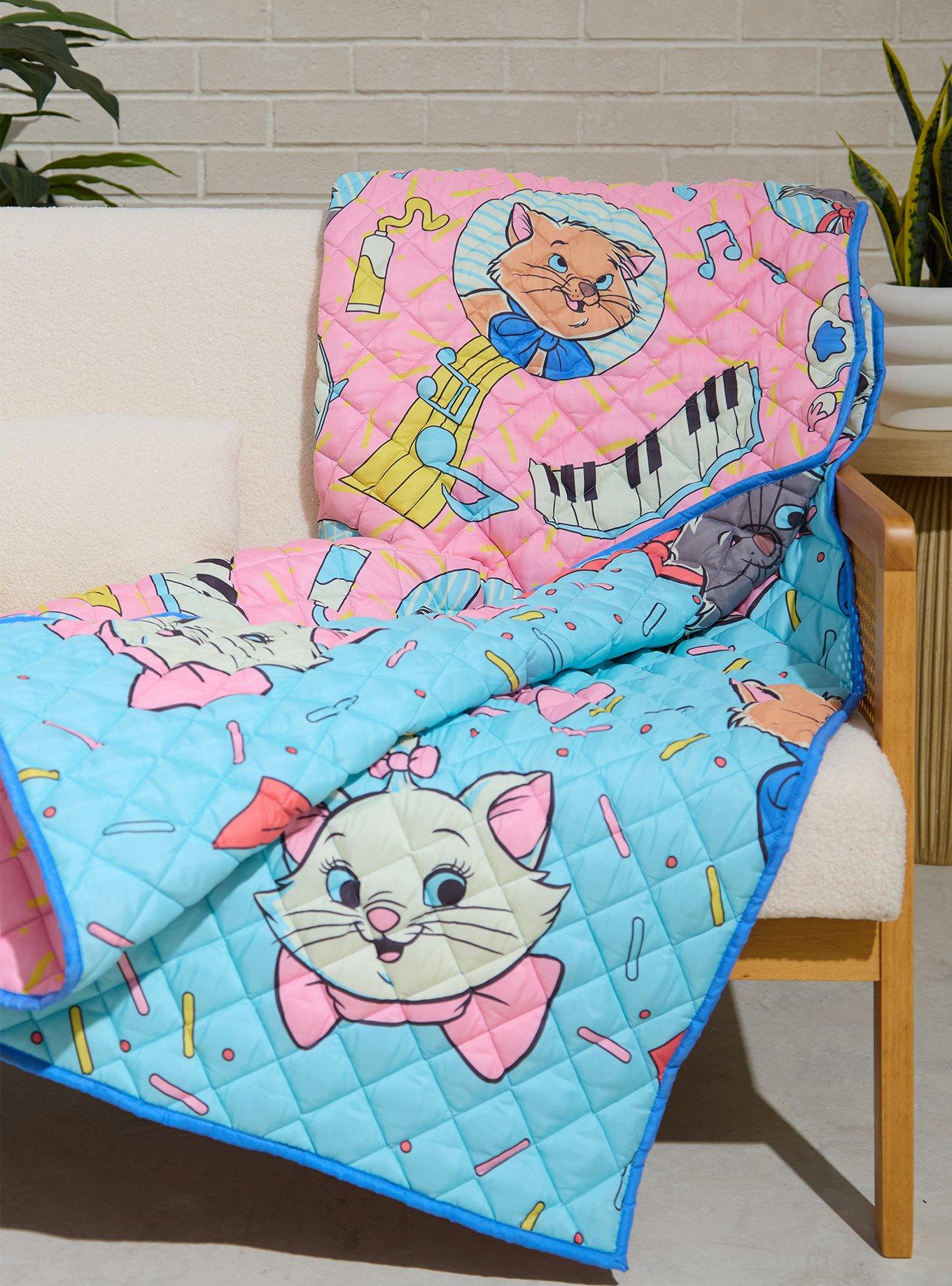 Disney The Aristocats Kittens Retro Quilted Blanket &mdash; BoxLunch Exclusive, , hi-res
