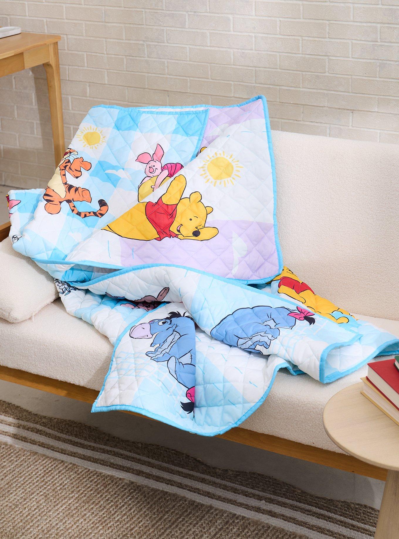 Disney Winnie the Pooh Reversible Retro Quilted Blanket &mdash; BoxLunch Exclusive, , hi-res