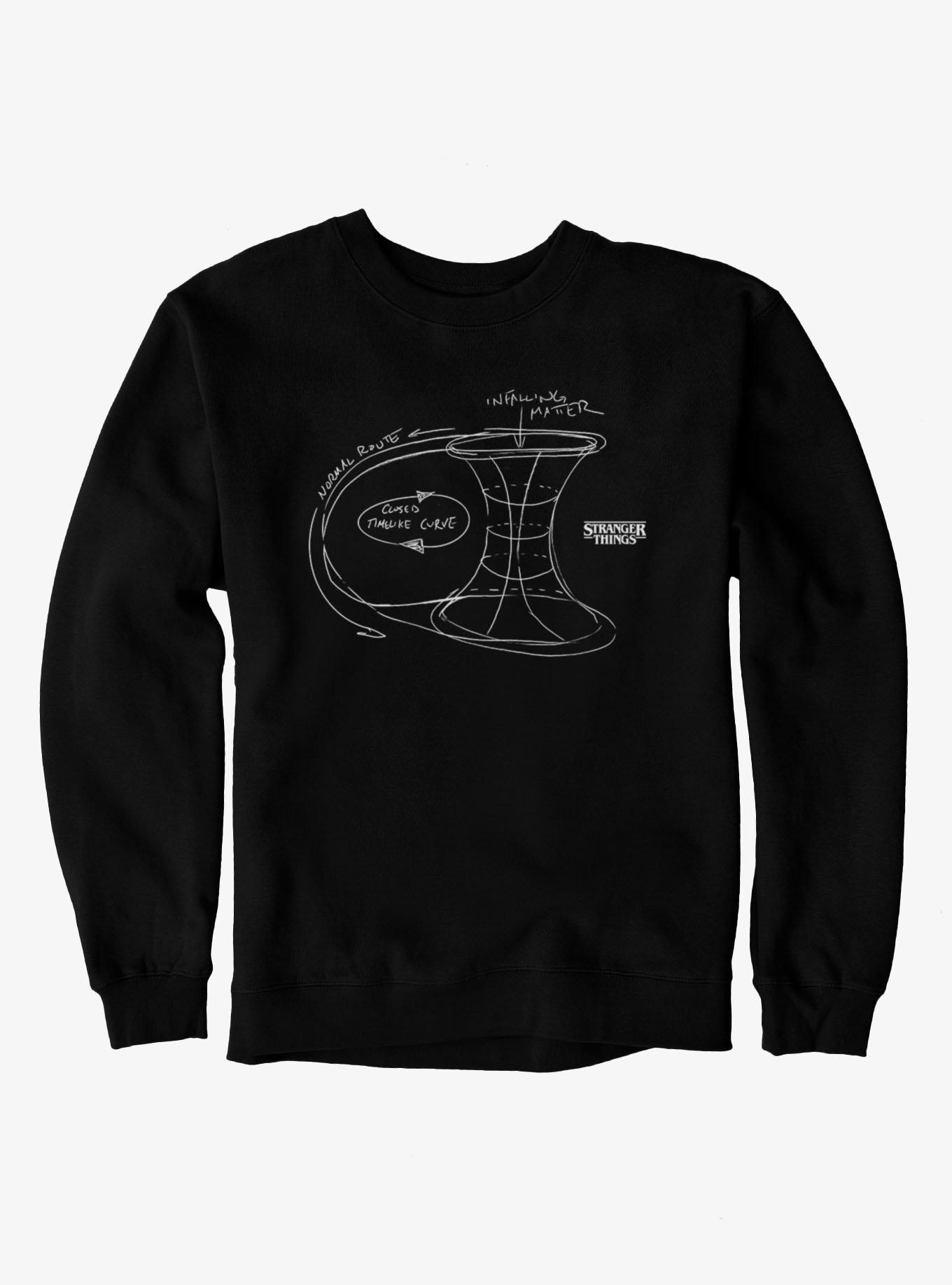 Stranger Things Timewarp Theory Sketch Sweatshirt, , hi-res