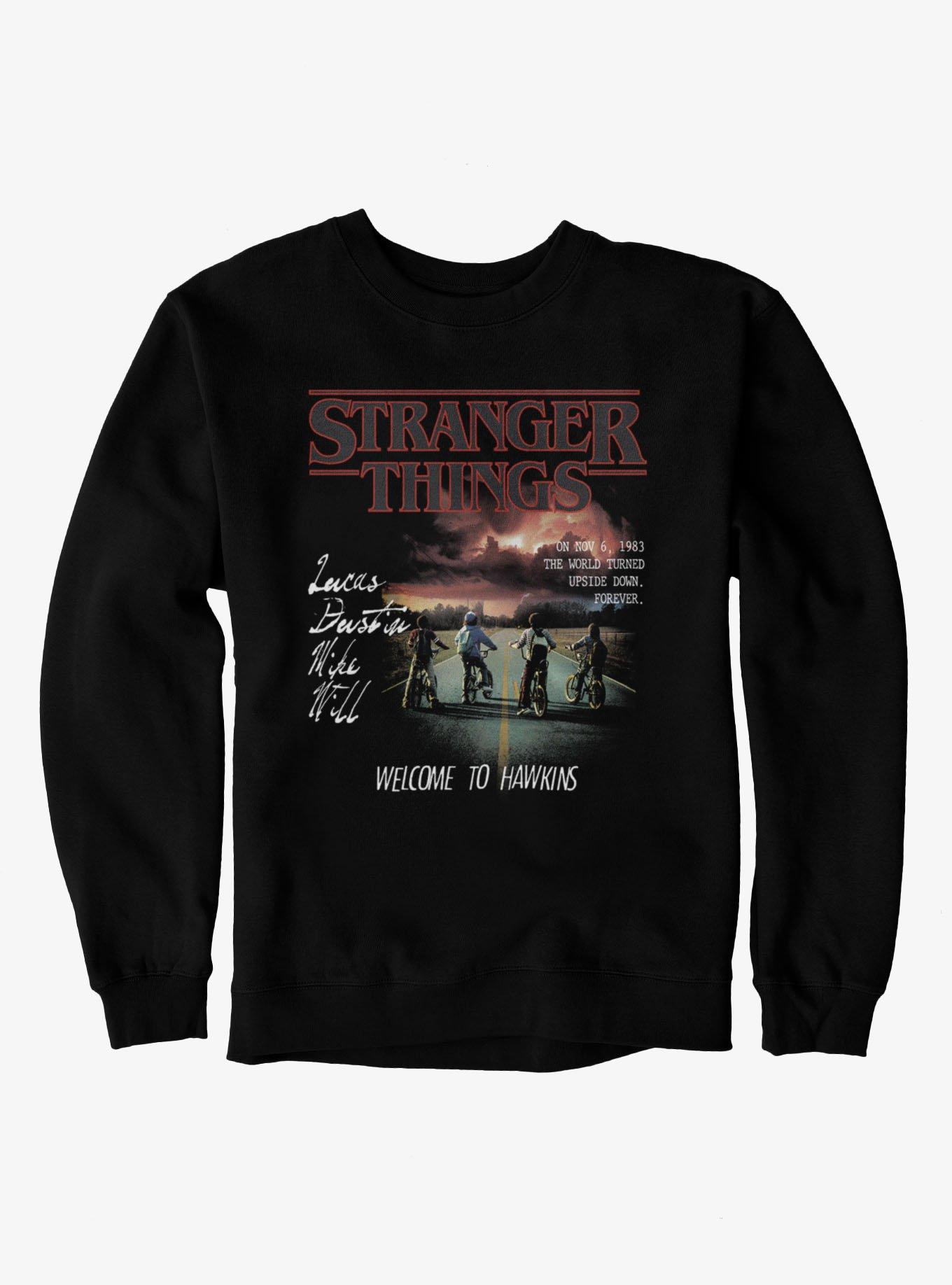 Stranger Things Welcome To Hawkins Sweatshirt, , hi-res