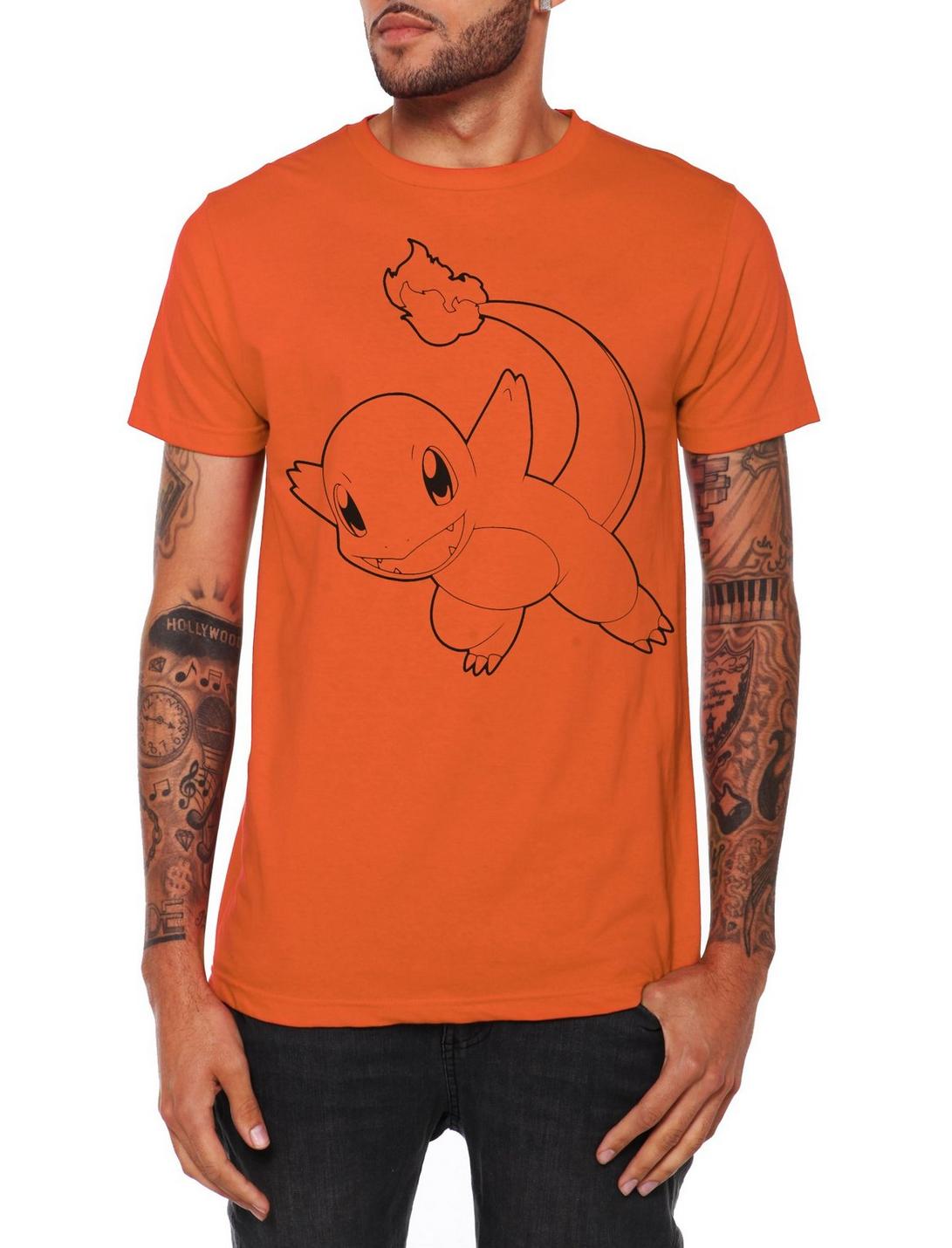 Pokemon Charmander Outline T-Shirt, , hi-res
