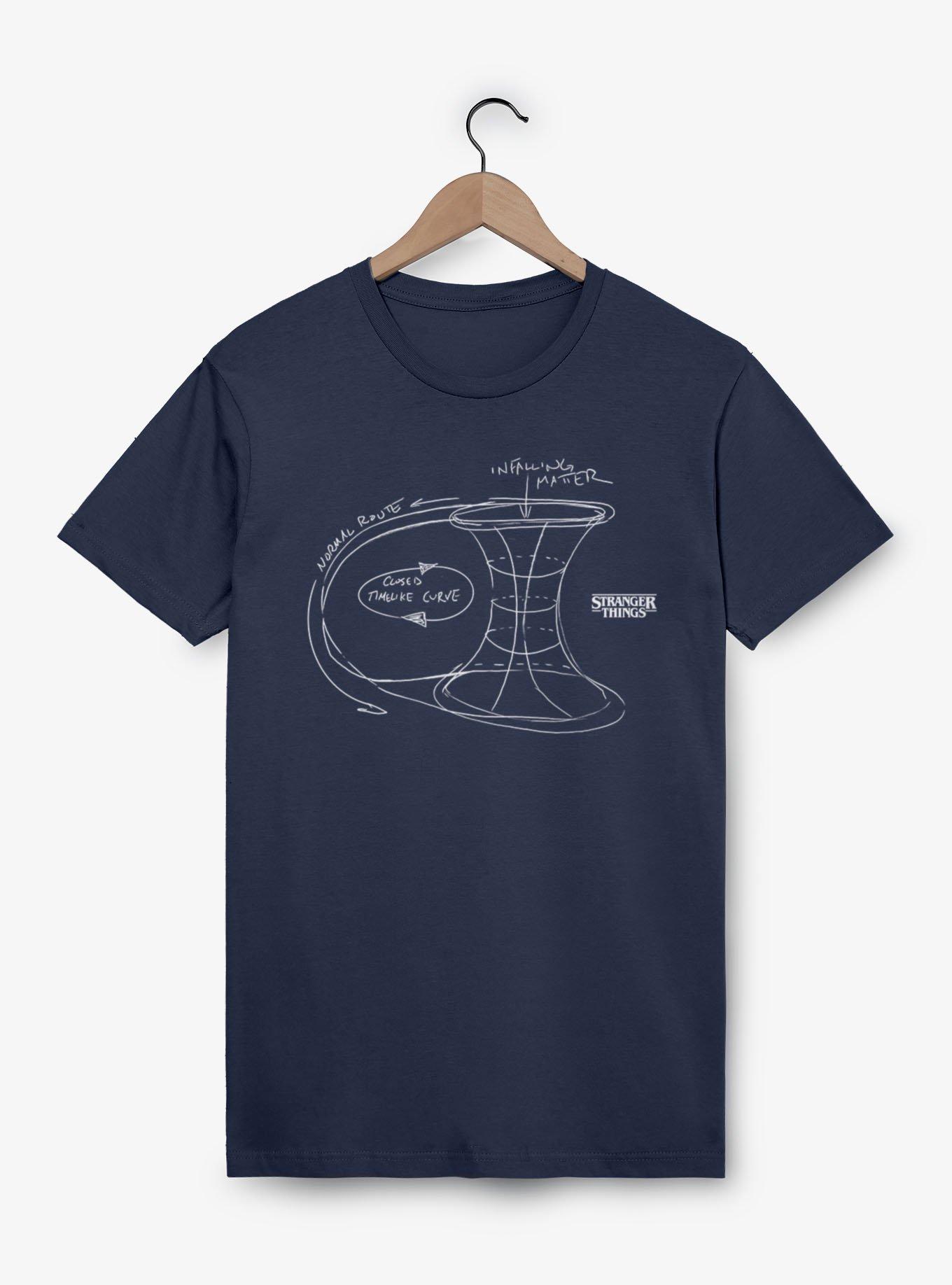 Stranger Things Timewarp Theory Sketch T-Shirt, , hi-res