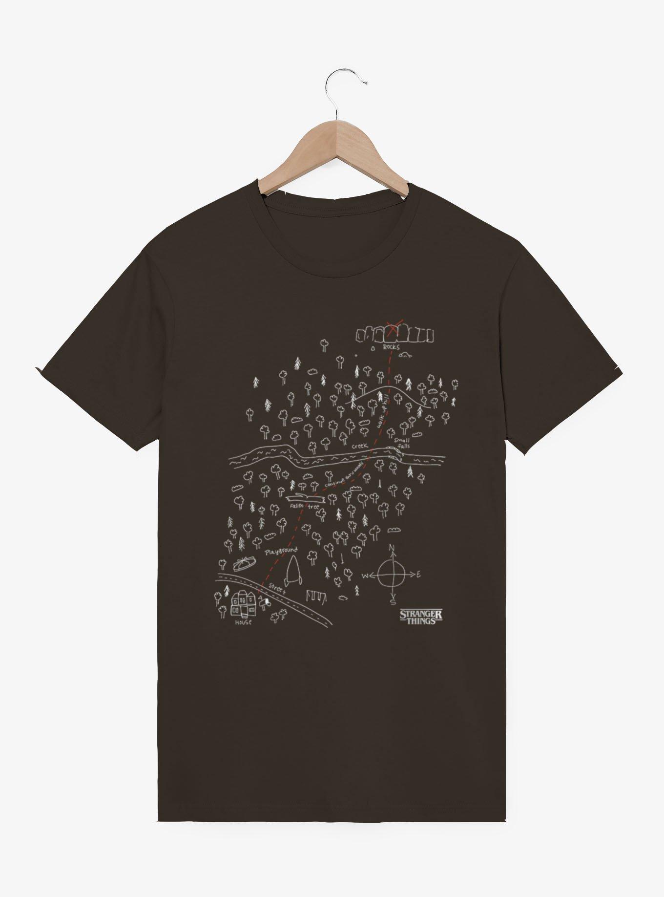 Stranger Things House To Rocks Map T-Shirt, , hi-res