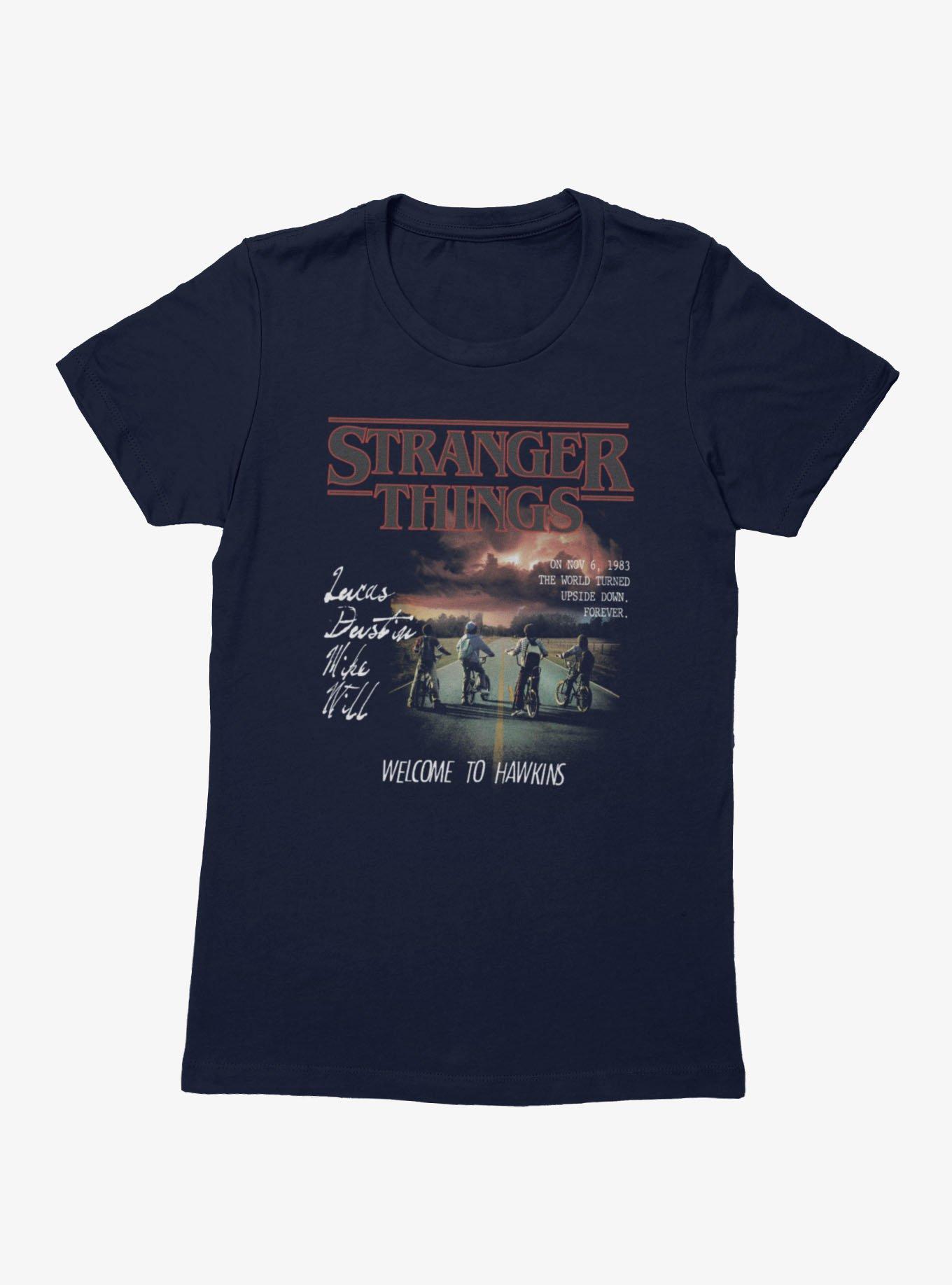 Stranger Things Welcome To Hawkins Womens T-Shirt, , hi-res