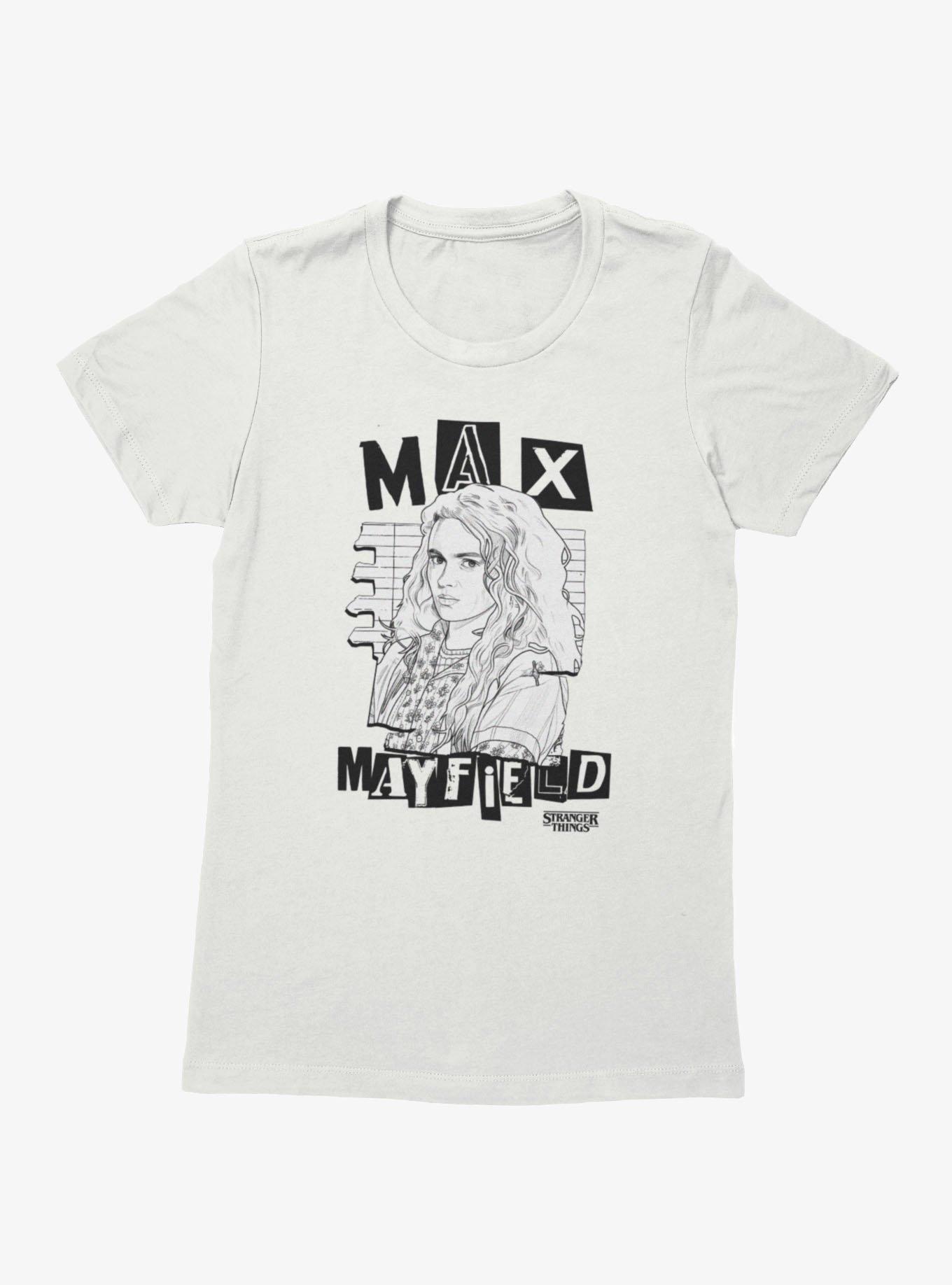 Stranger Things Max Mayfield Sketch Womens T-Shirt