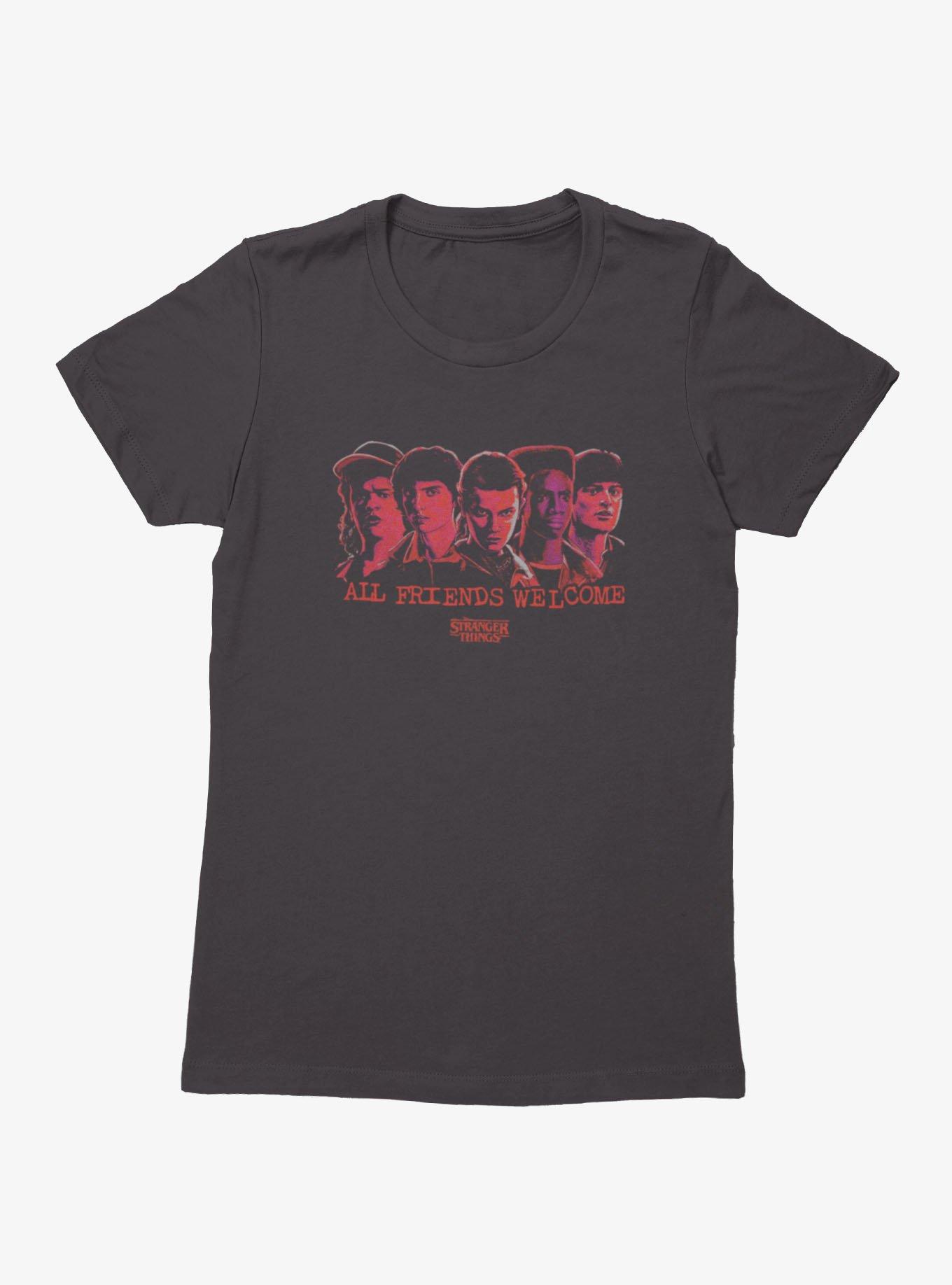 Stranger Things Friends Welcome Faces Womens T-Shirt, , hi-res