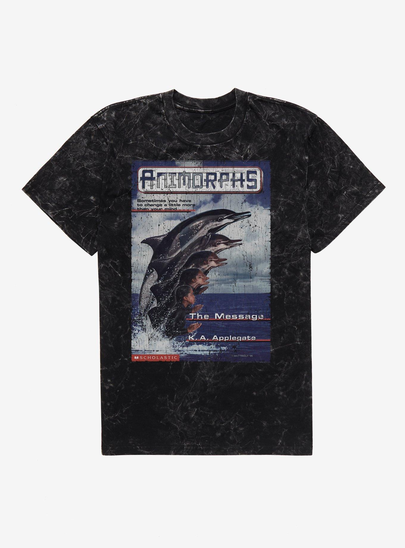 Animorphs The Message Mineral Wash T-Shirt, BLACK MINERAL WASH, hi-res