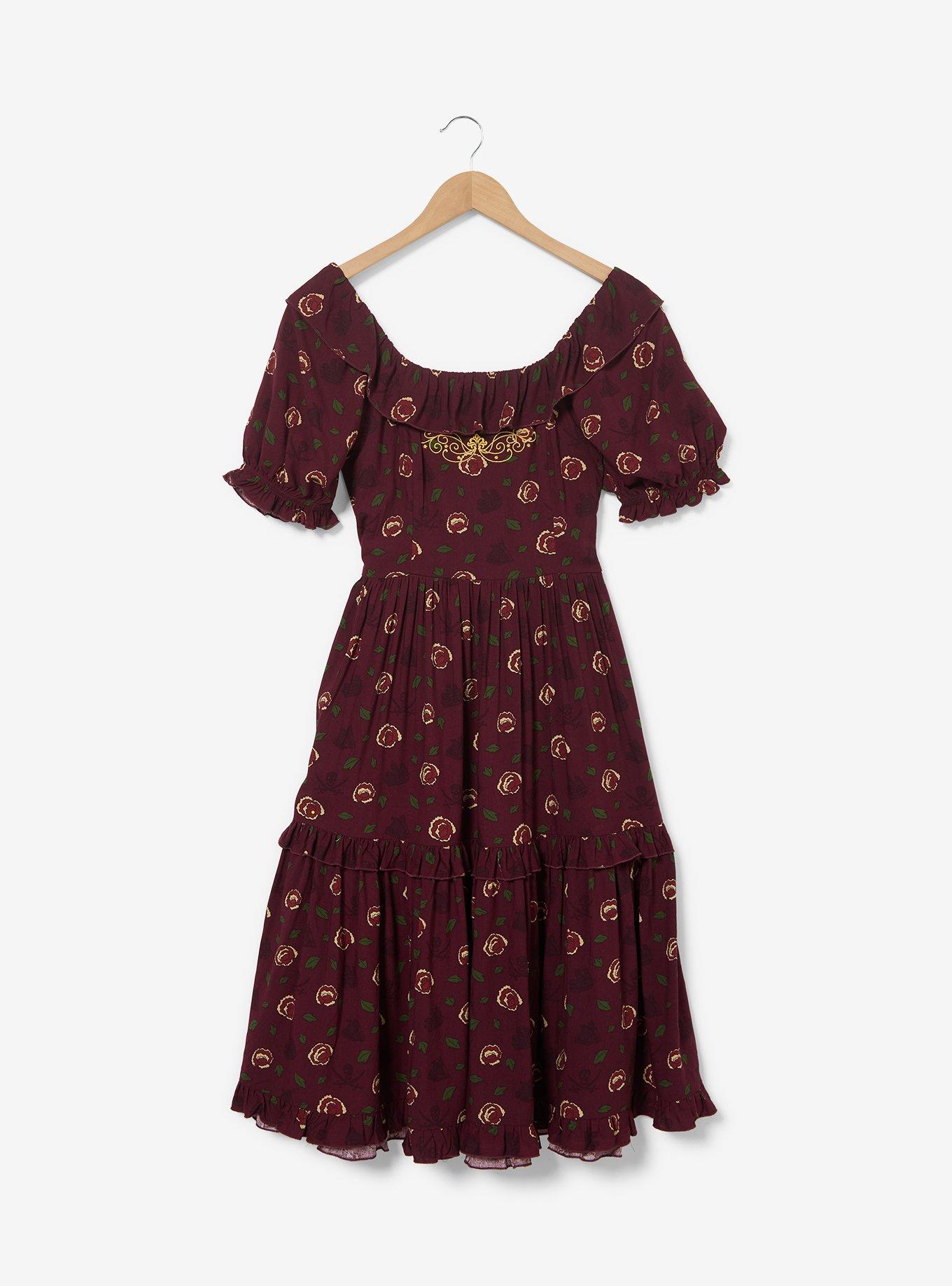 Disney Pirates of the Caribbean Icons Allover Print Midi Dress, , hi-res