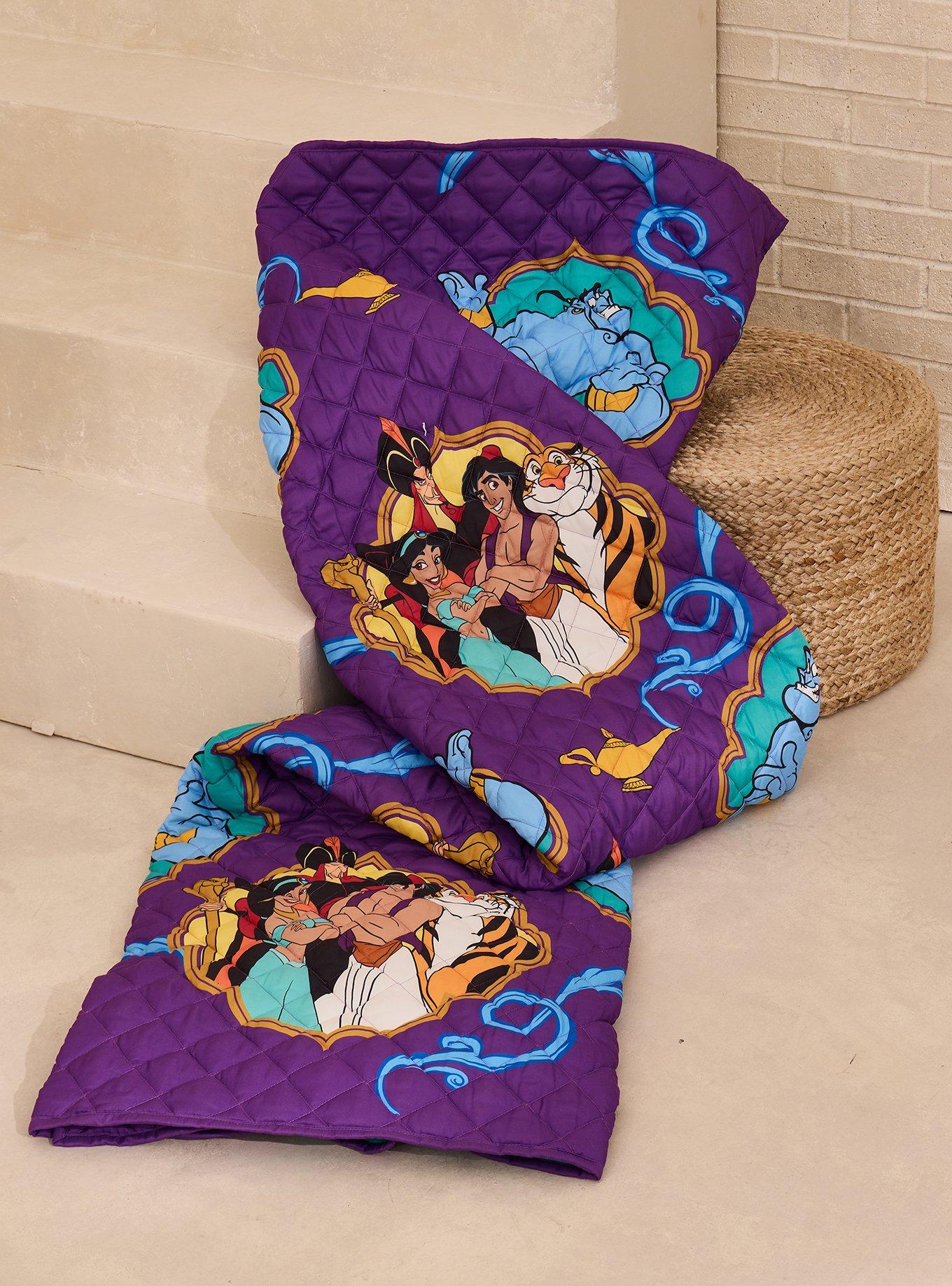 Disney Aladdin Retro Quilted Blanket &mdash; BoxLunch Exclusive, , hi-res