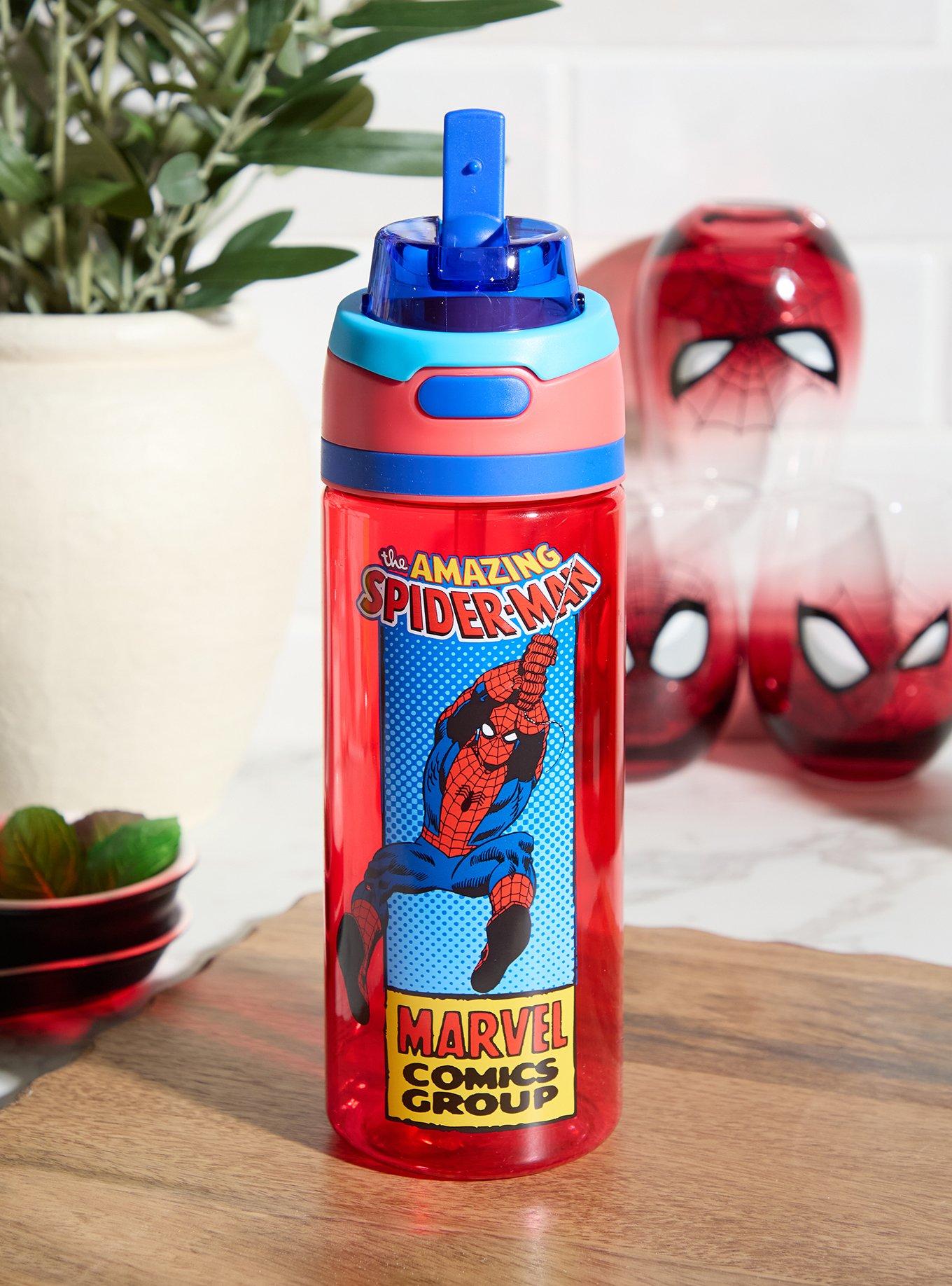 Marvel Spider-Man Comic Panel Flip Top Water Bottle, , hi-res