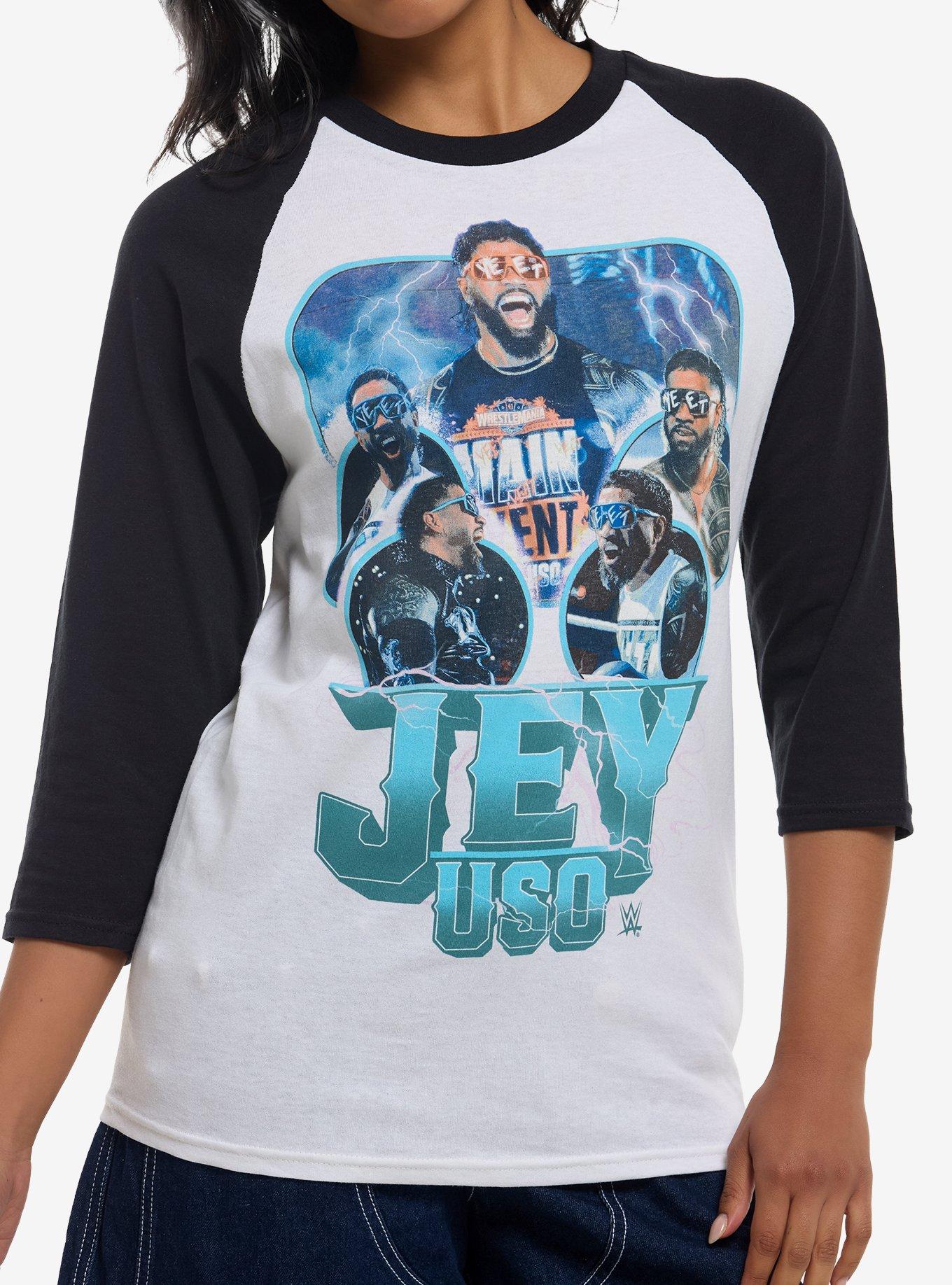 WWE Jey Uso Collage Raglan T-Shirt, , hi-res
