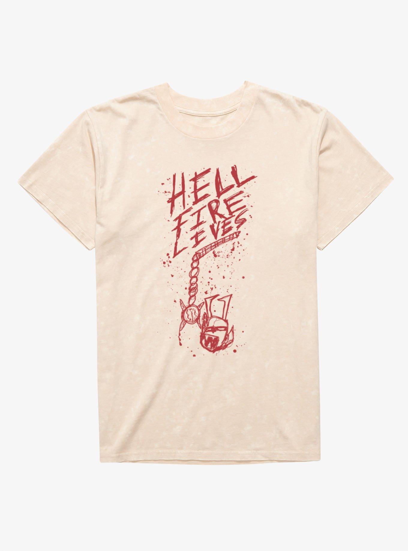 Stranger Things Hellfire Lives Snake Blood Mineral Wash T-Shirt, , hi-res