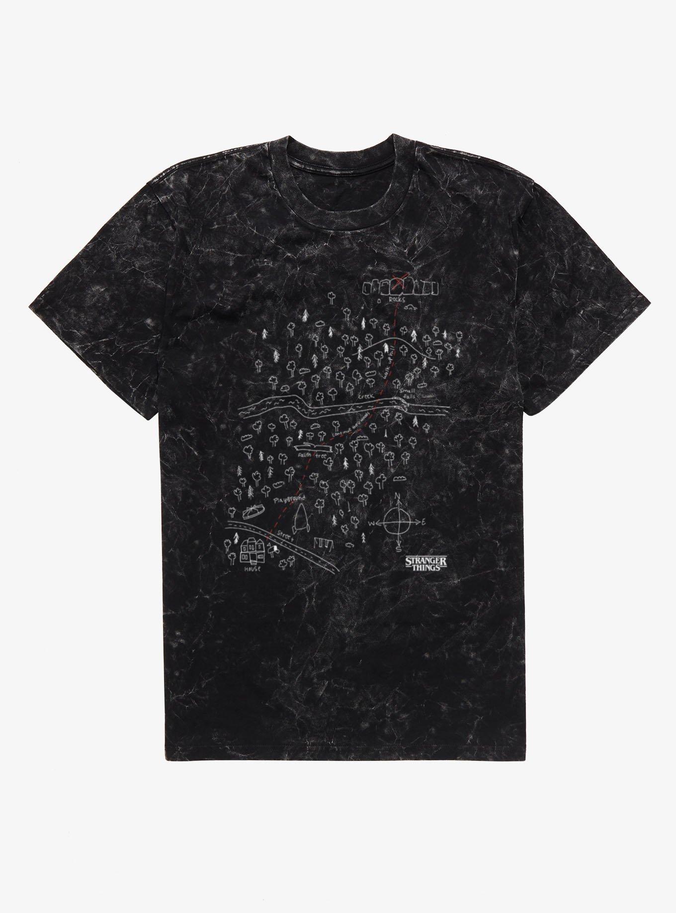 Stranger Things House To Rocks Map Mineral Wash T-Shirt, , hi-res