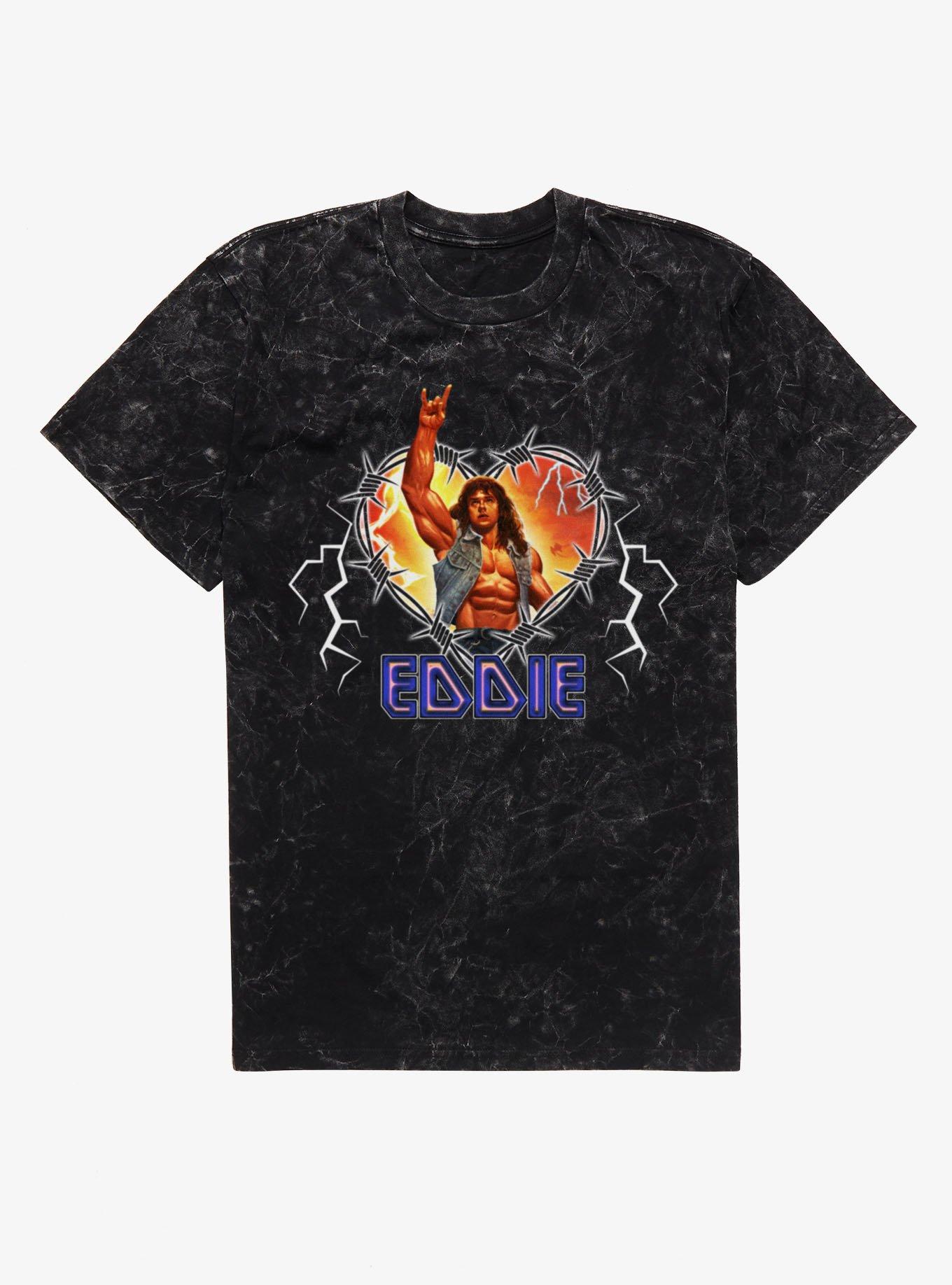 Stranger Things Eddie Metal Love Mineral Wash T-Shirt BoxLunch Exclusive, , hi-res