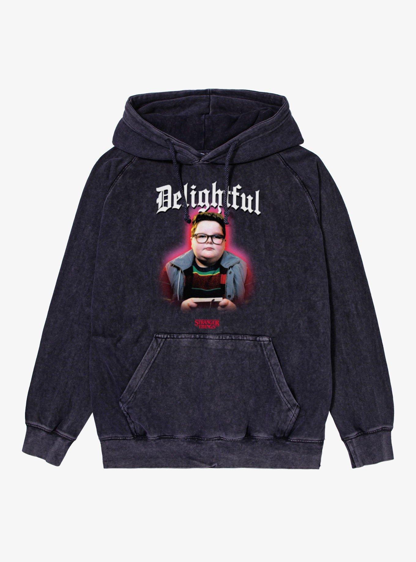 Stranger Things Delightful Derek Mineral Wash Hoodie, , hi-res