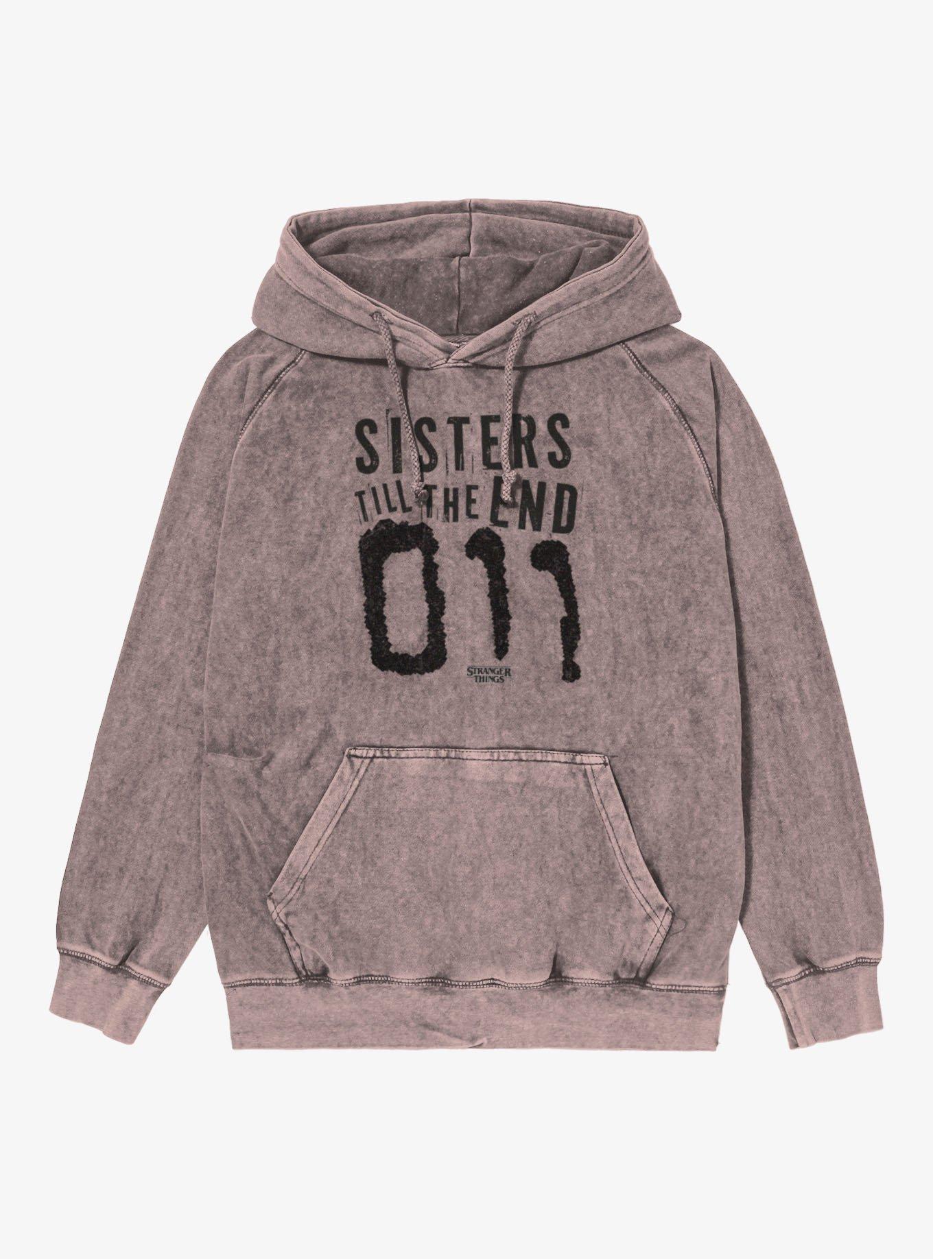 Stranger Things Stranger Things Sisters Till The End 011 Mineral Wash Hoodie, , hi-res