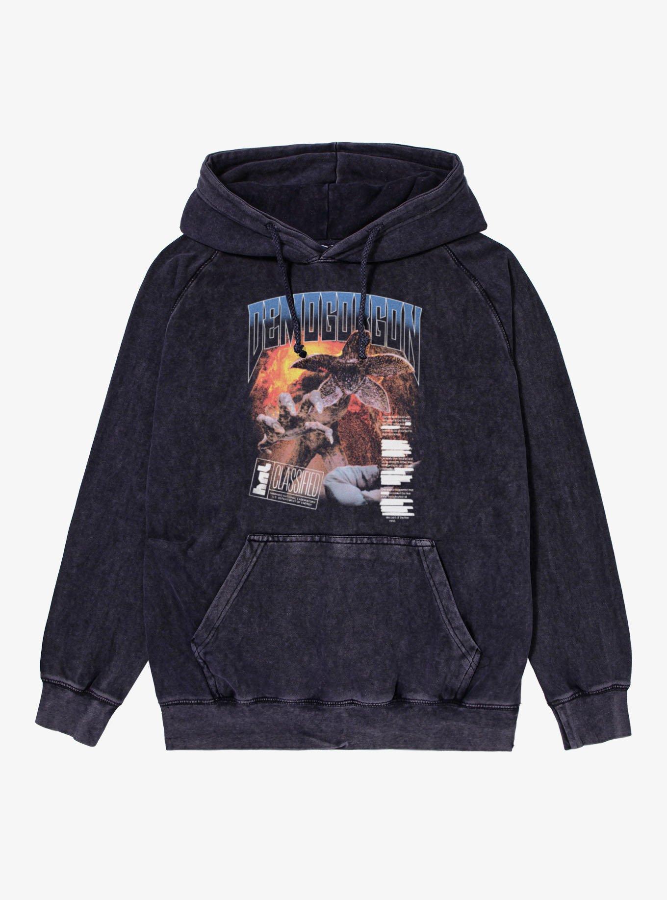 Stranger Things Classified Demogorgon Mineral Wash Hoodie, , hi-res