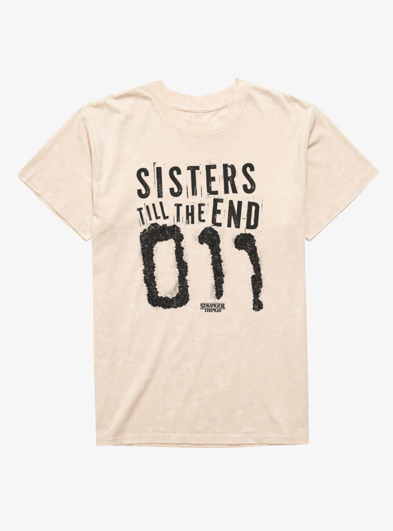 Stranger Things Stranger Things Sisters Till The End 011 Mineral Wash T-Shirt, , hi-res