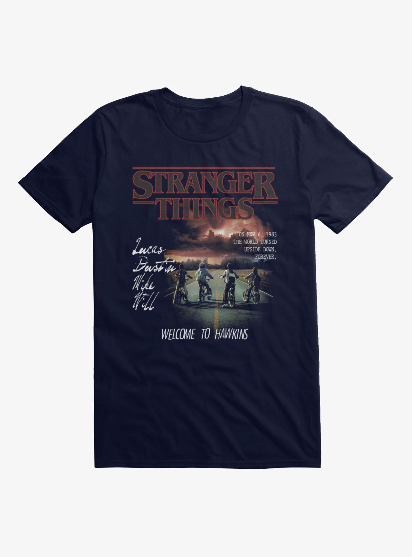 Stranger Things Welcome To Hawkins T-Shirt, , hi-res