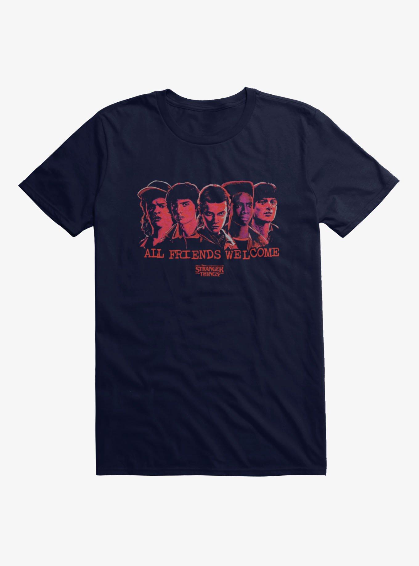 Stranger Things Friends Welcome Faces T-Shirt
