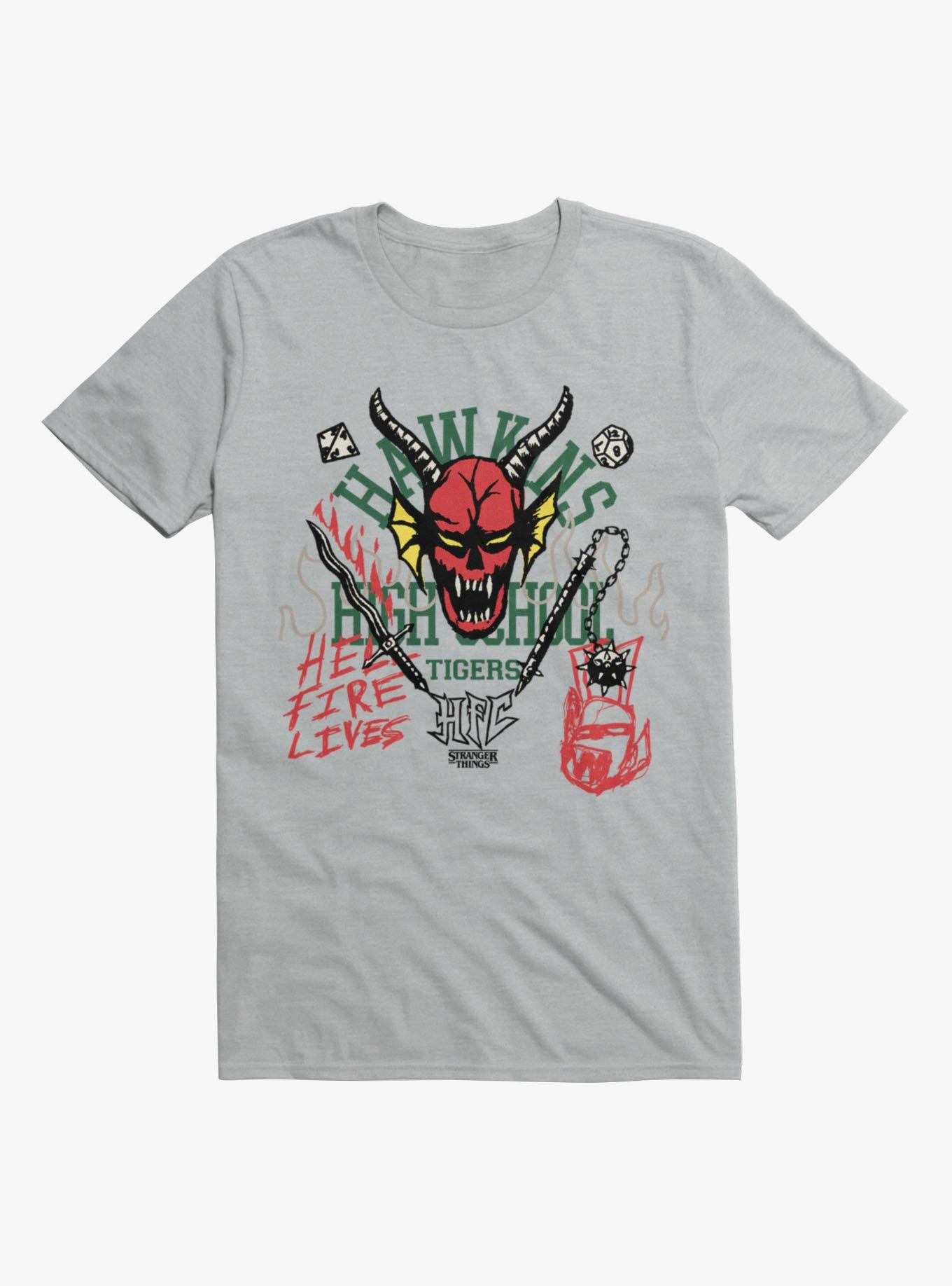 Stranger Things Hawkins Hellfire School T-Shirt, , hi-res view 1