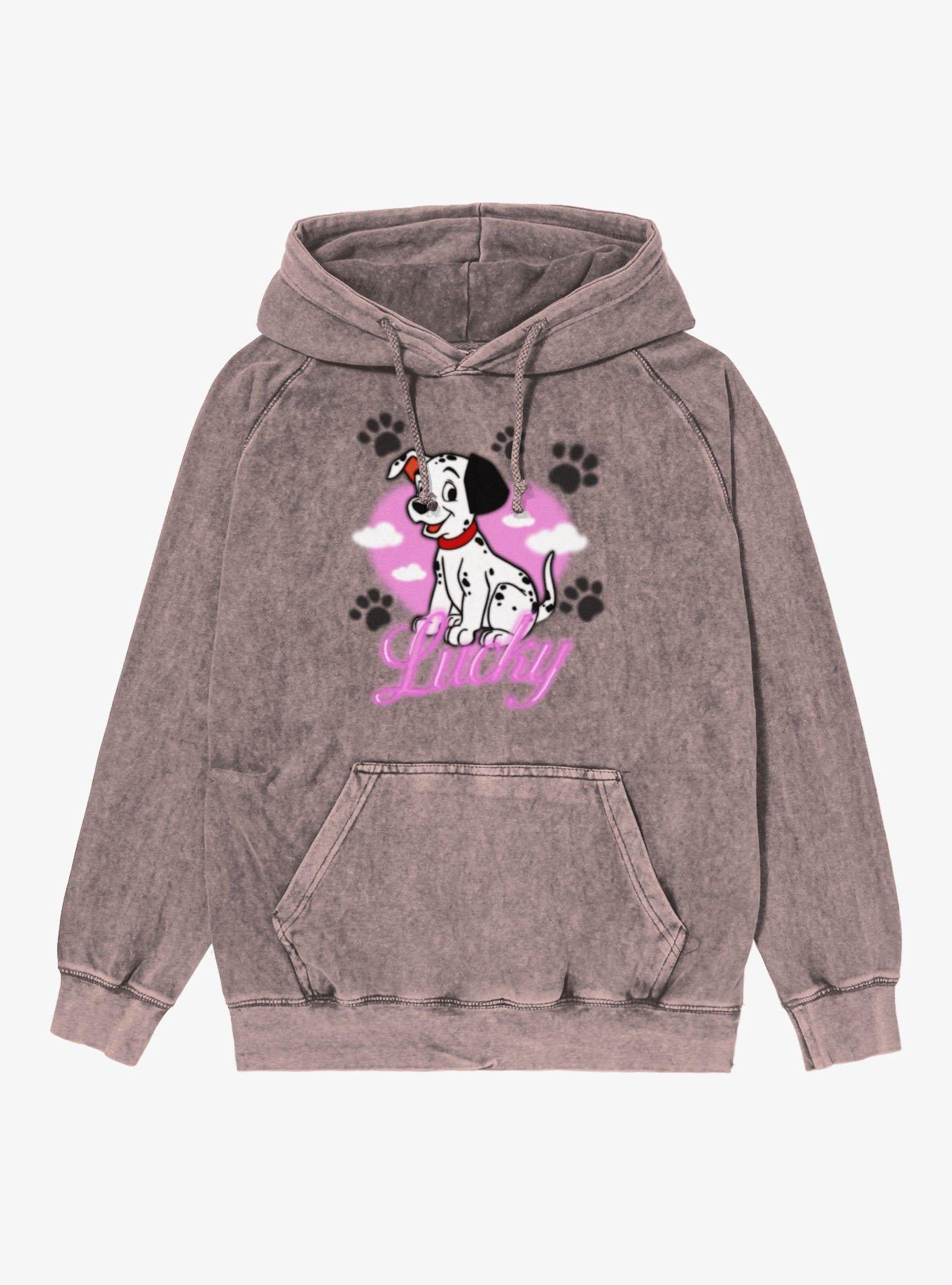 Disney 101 Dalmatians Lucky Love Spray Paint Mineral Wash Hoodie, , hi-res