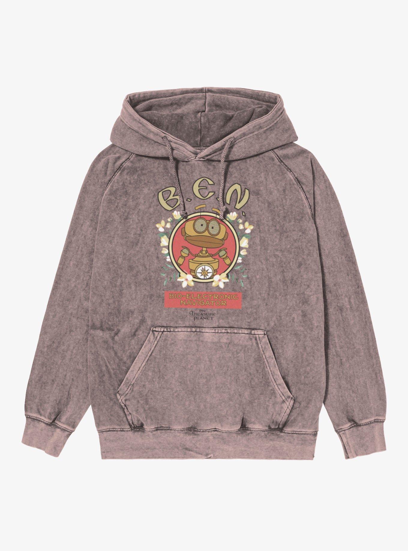 Disney Treasure Planet Ben Bio-Electric Navigator Mineral Wash Hoodie