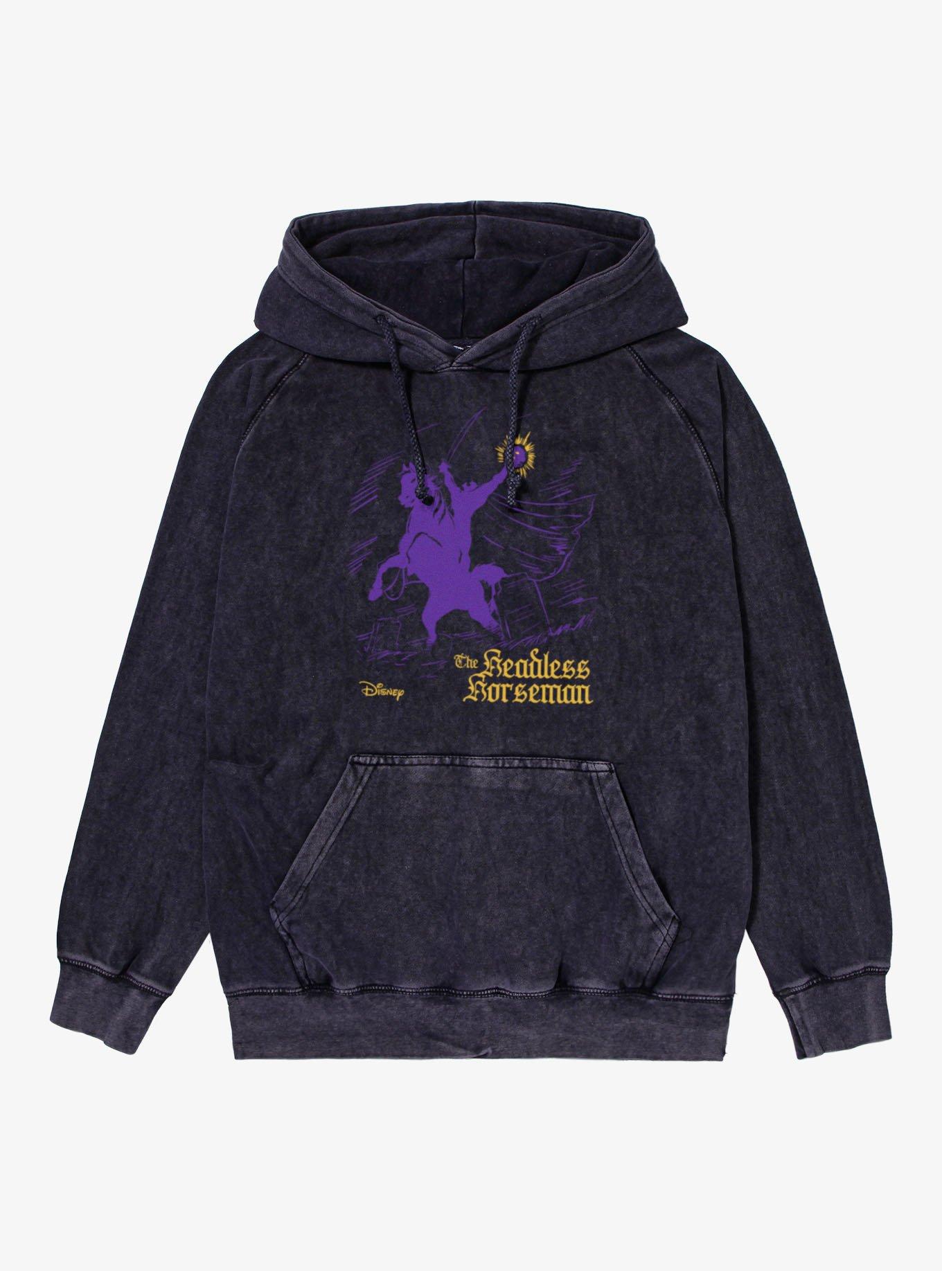 Disney Sleepy Hollow Headless Purple Horseman Mineral Wash Hoodie, , hi-res