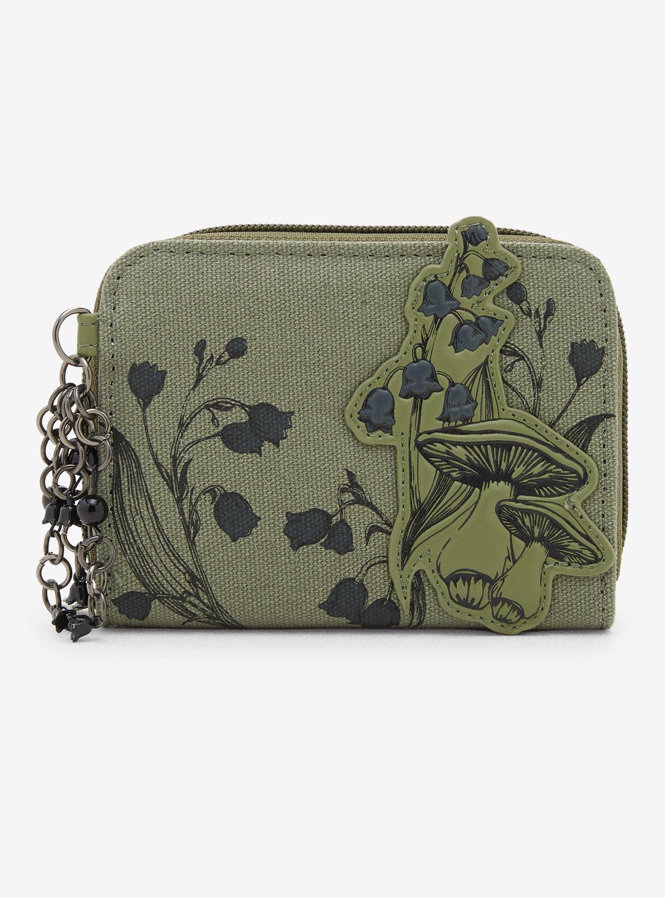 Forest Green Icons Chain Mini Wallet | Hot Topic