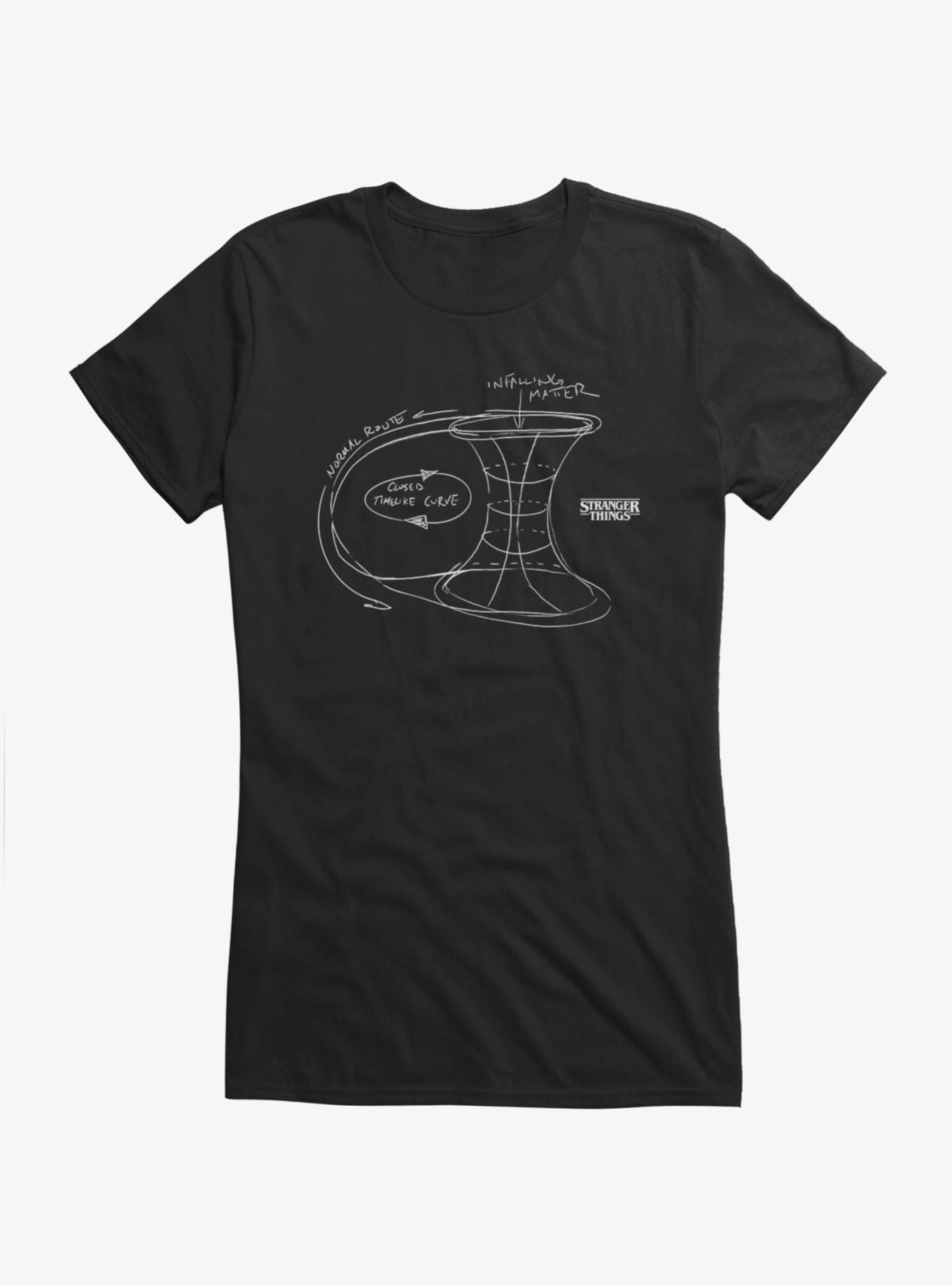 Stranger Things Timewarp Sketch Girls T-Shirt, , hi-res