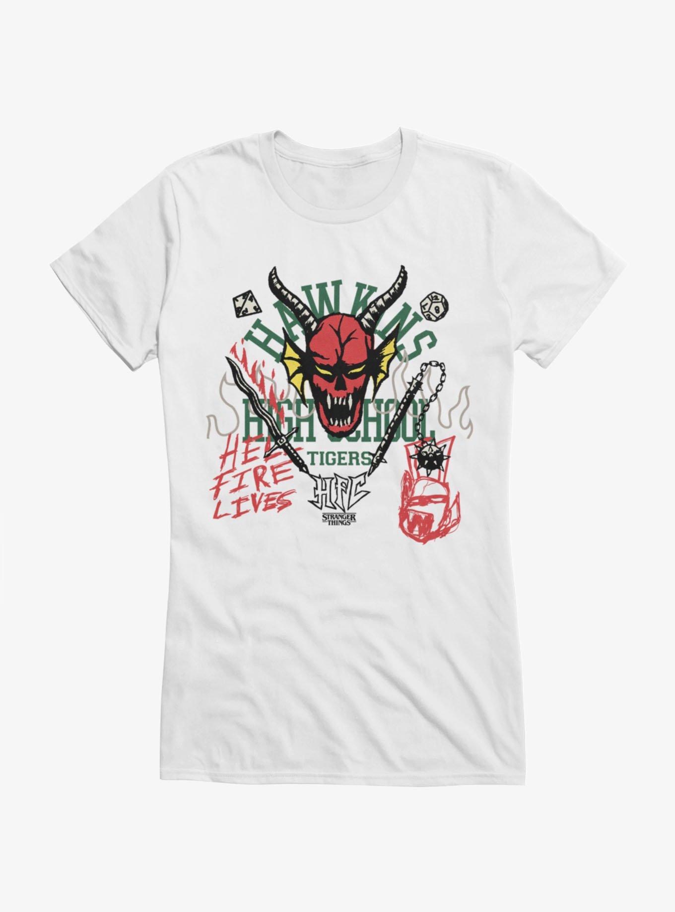 Stranger Things Hawkins Hellfire School Girls T-Shirt