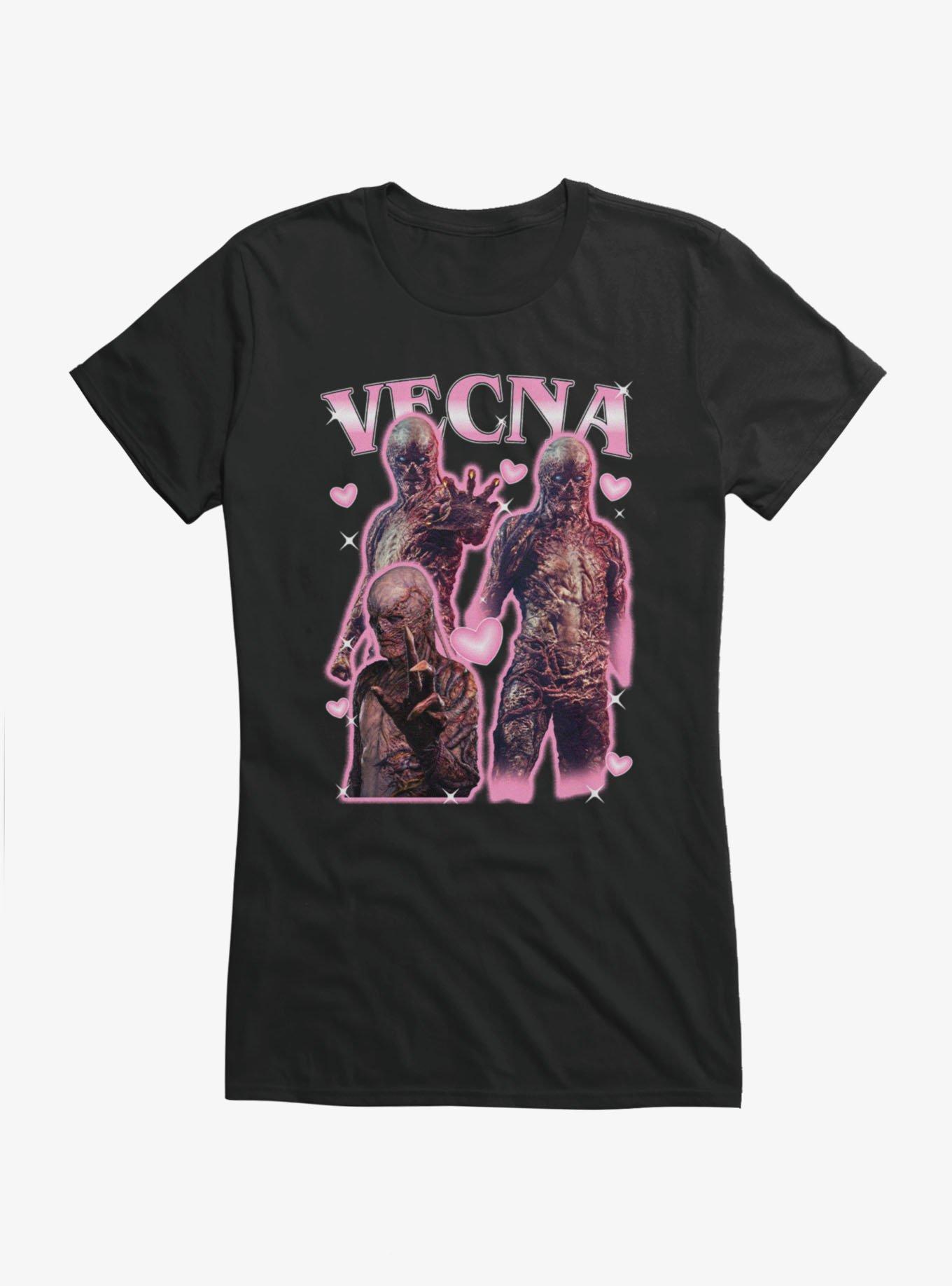 Stranger Things Vecna Love Collage Girls T-Shirt