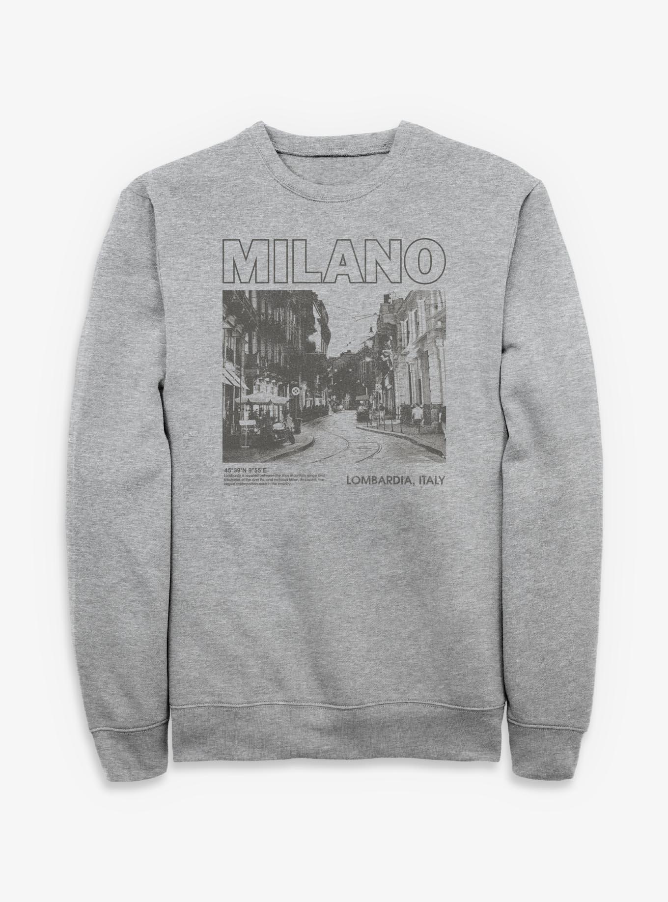 Milano Lombardia Italy Sweatshirt, ATH HTR, hi-res view 1