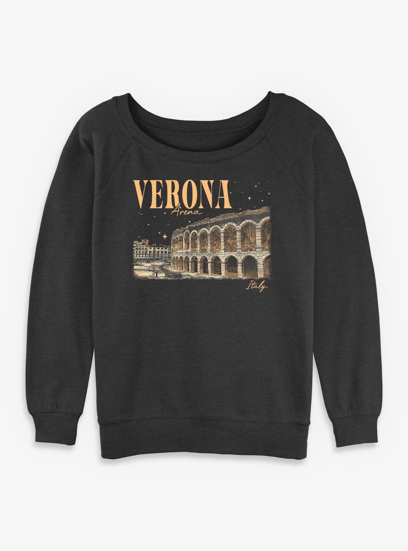 Verona Arena Italy Girls Slouchy Sweatshirt