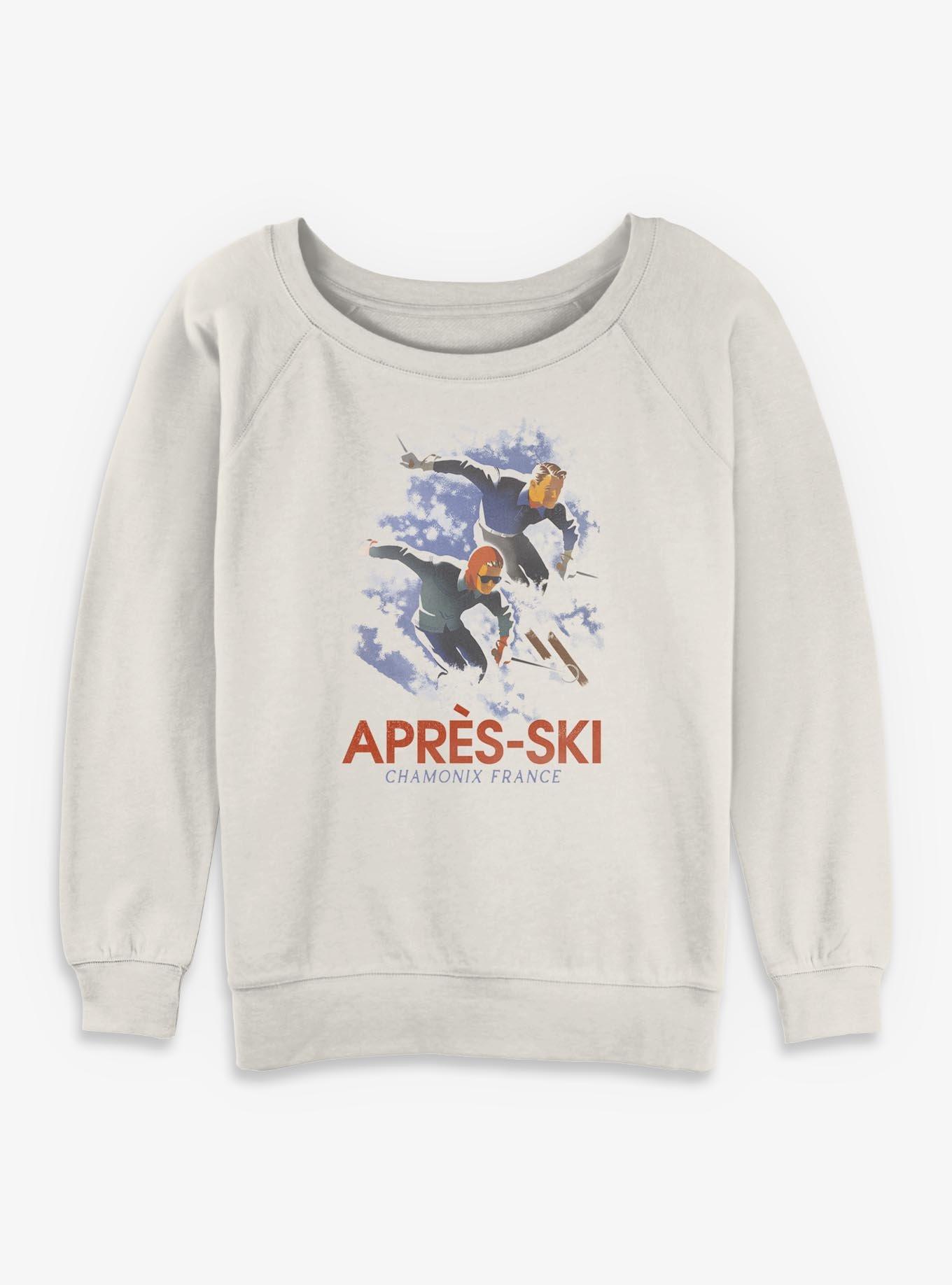 Vintage Apr?s Ski France Girls Slouchy Sweatshirt, , hi-res