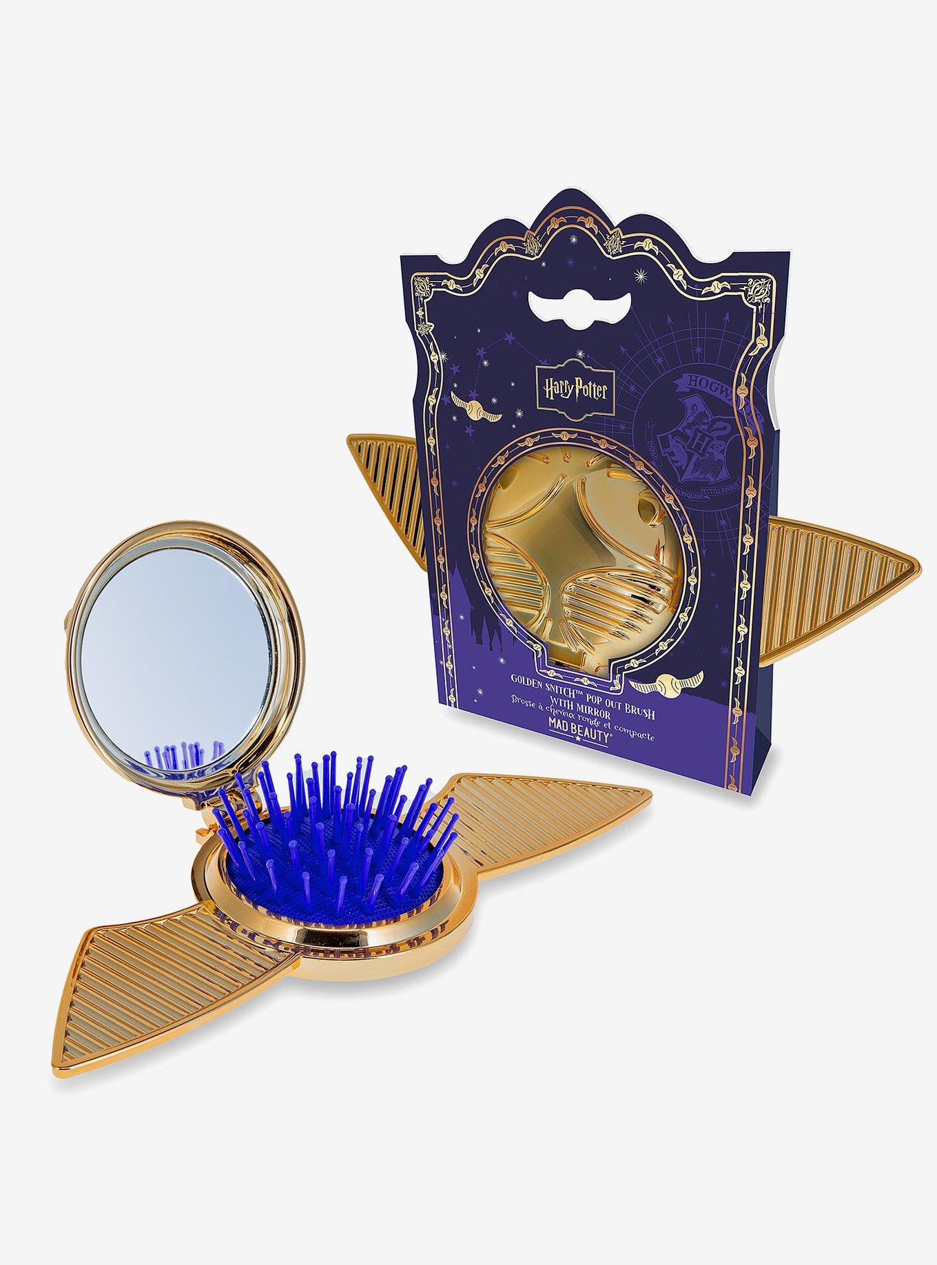 Mad Beauty Harry Potter Golden Snitch Compact Mirror & Pop Out Brush, , hi-res