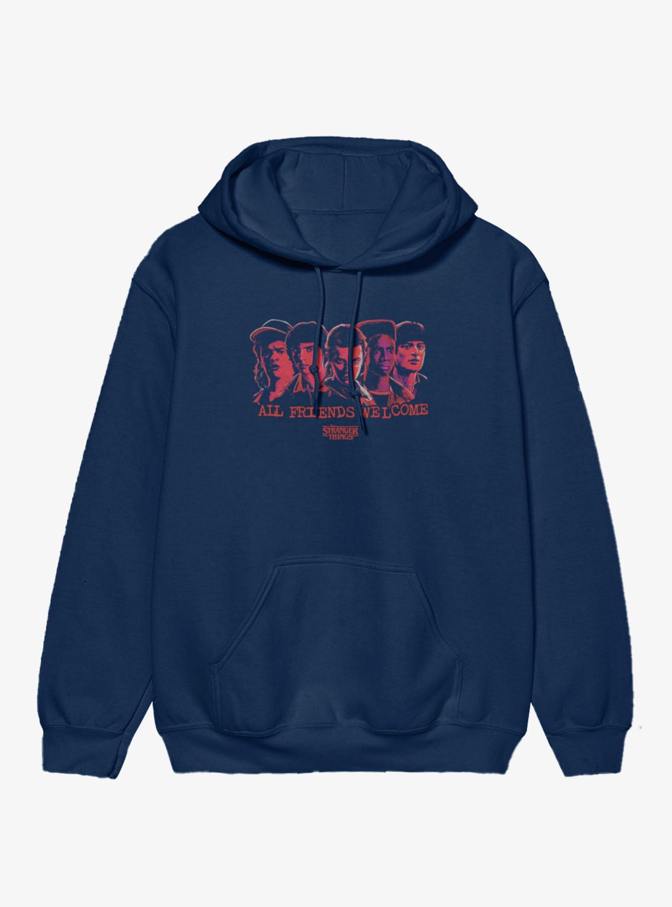 Stranger Things Friends Welcome Faces Hoodie, , hi-res