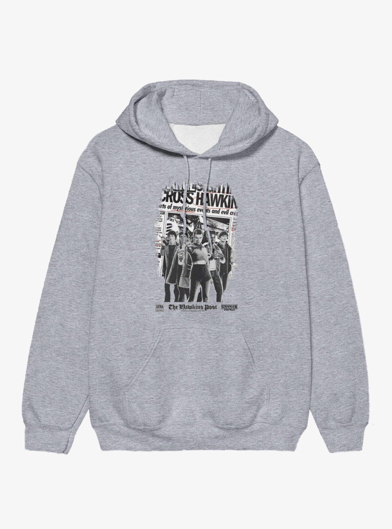 Stranger Things Hawkins Newspaper Hoodie, , hi-res